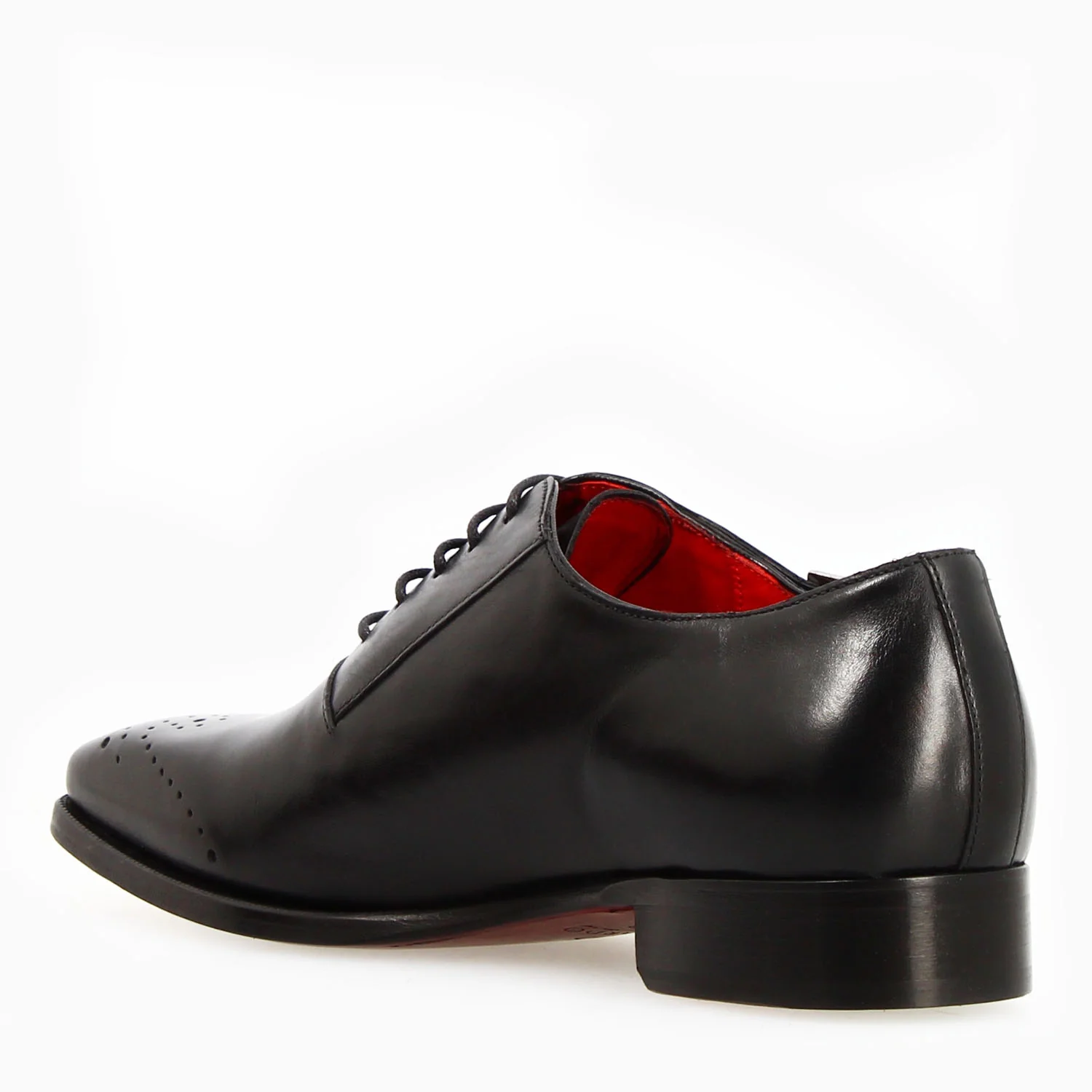Appiano nero oxford da uomo semibrogue in pelle - Image 4