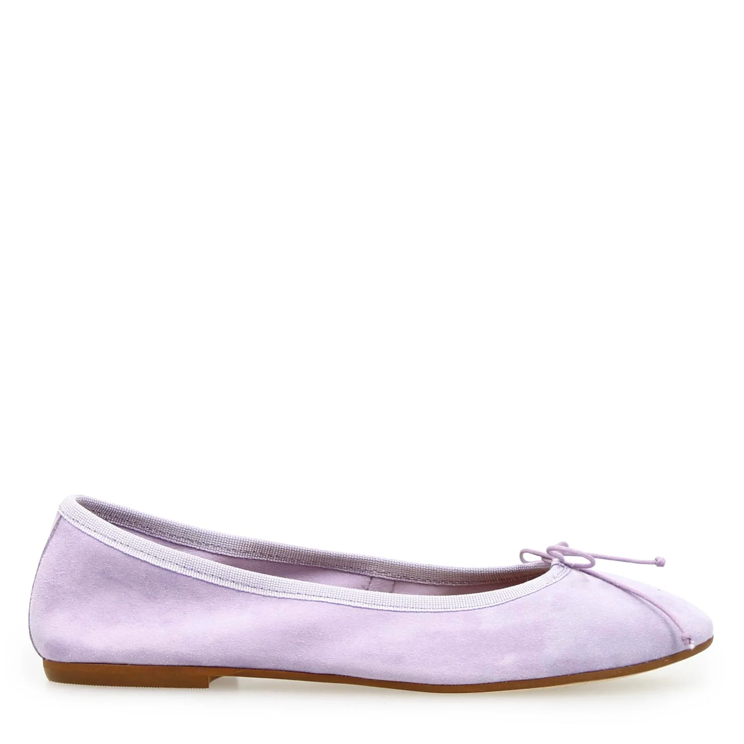 Ballerine da donna Fiocco in camoscio lilla - Image 3