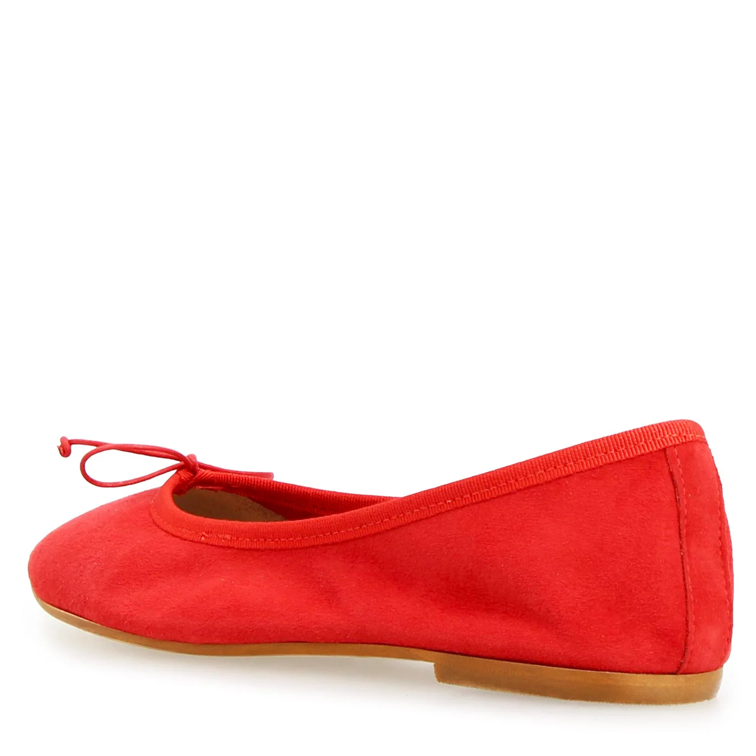 Ballerine da donna Fiocco in camoscio rosso - Image 4
