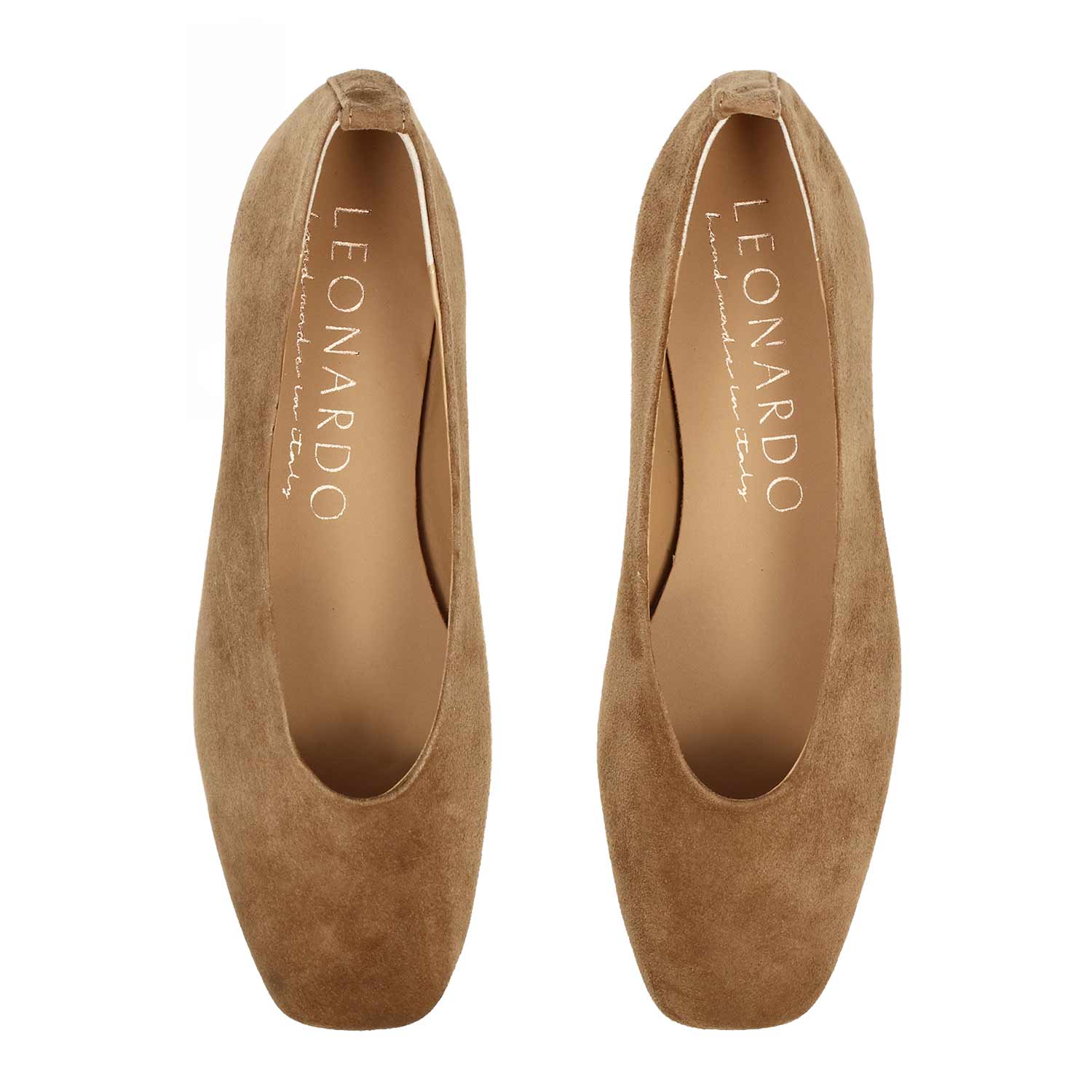Ballerine da donna Venere in suede marrone chiaro - Image 2