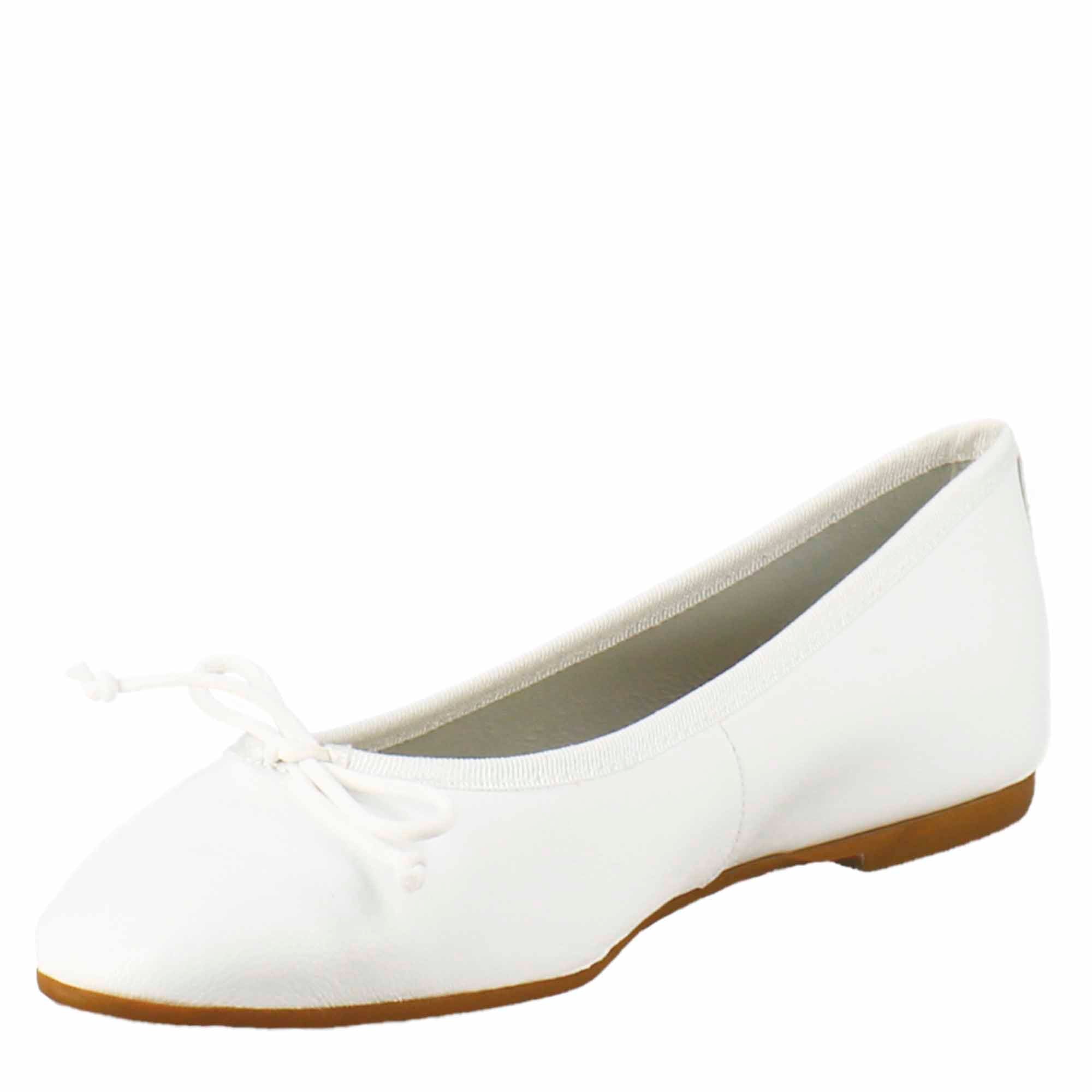 Ballerine leggere da donna color bianco in pelle liscia - Image 4