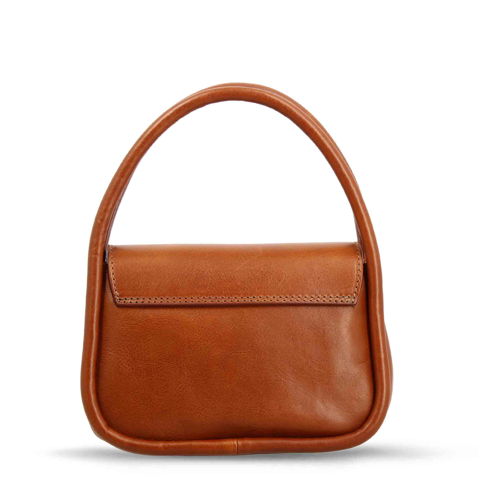 Borsa a mano Caterina artigianale da donna in pelle marrone - Image 3