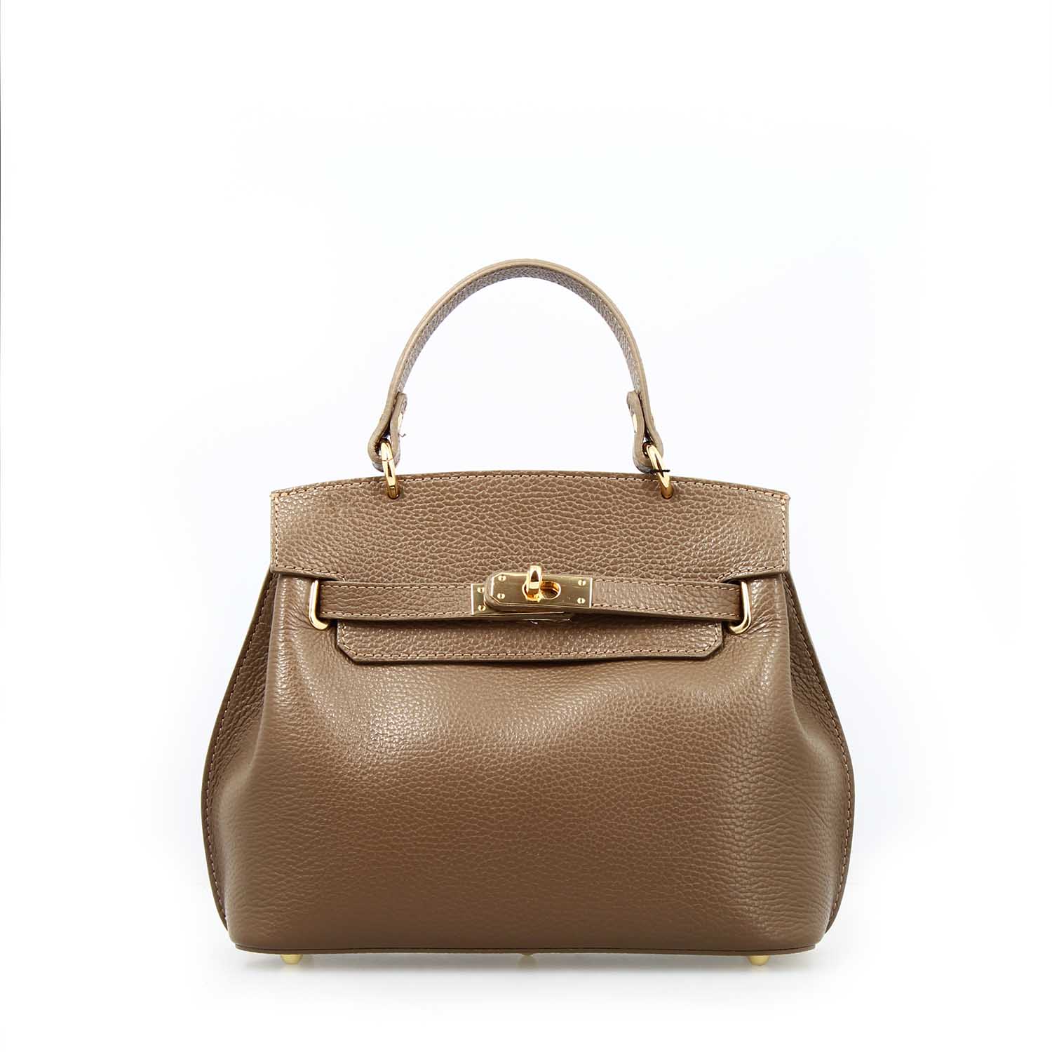 Borsa a mano e tracolla Ninfea da donna in pelle marrone