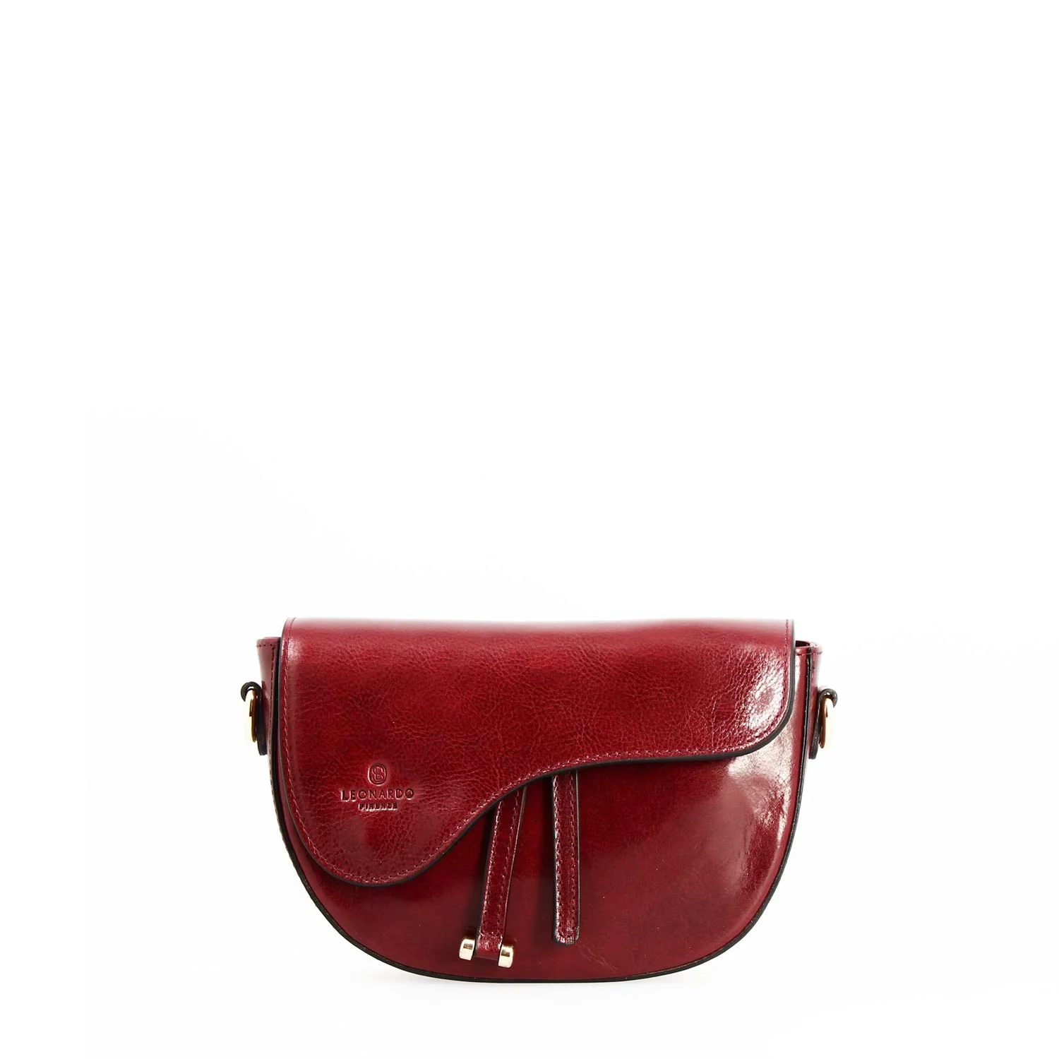 Borsa a tracolla Lena da donna in pelle bordeaux