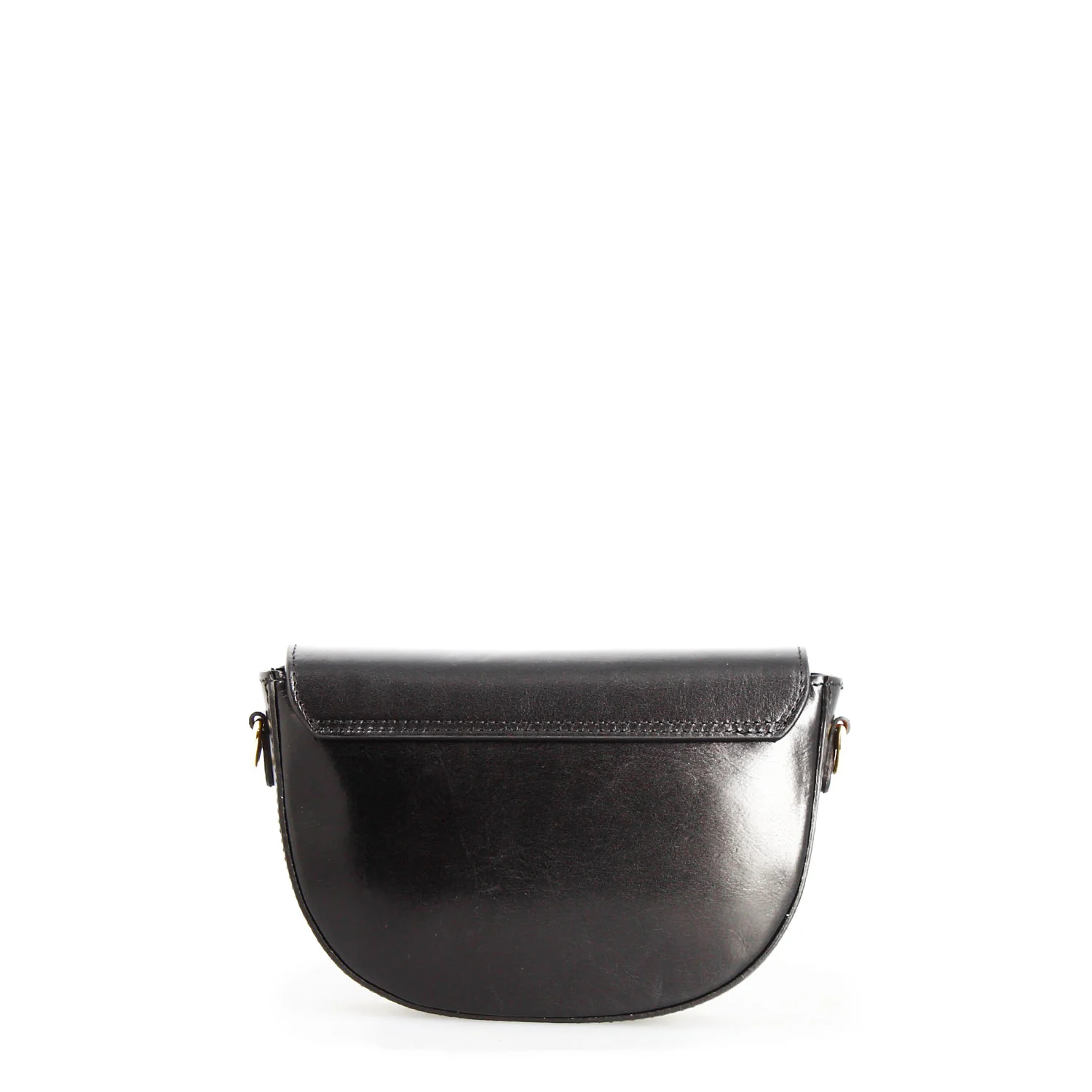 Borsa a mano Lena artigianale da donna in pelle nera - Image 5