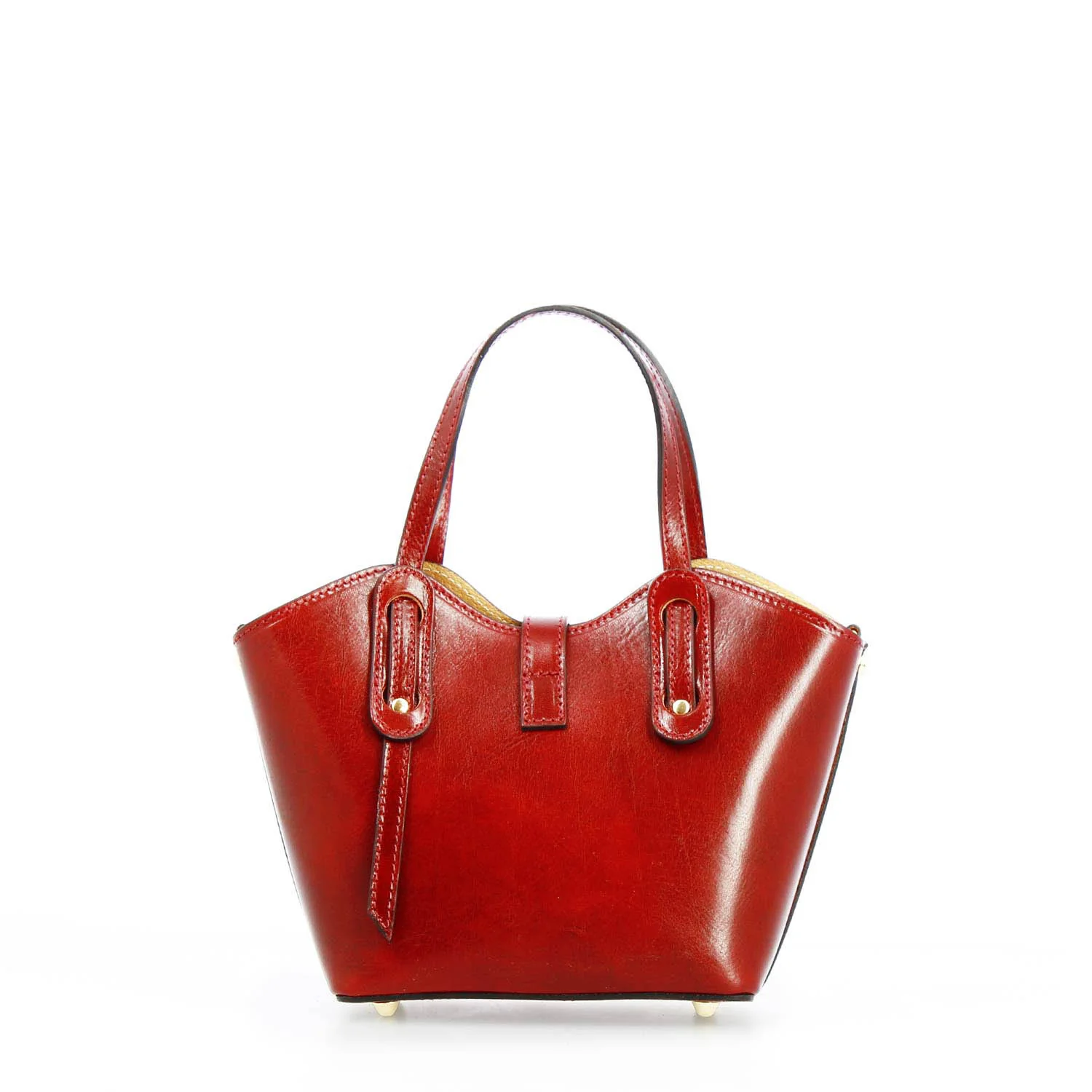 Borsa a mano Lisa da donna in pelle rossa - Image 3