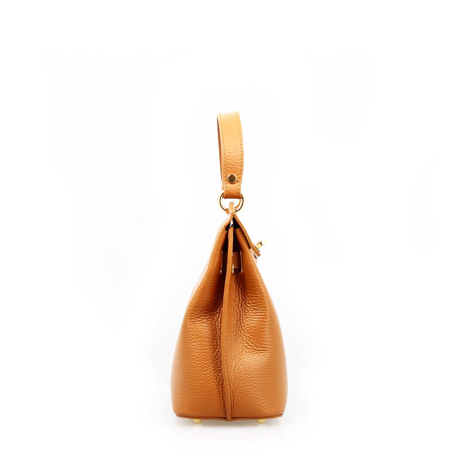 Borsa a mano Ninfea da donna in pelle marrone chiaro - Image 2