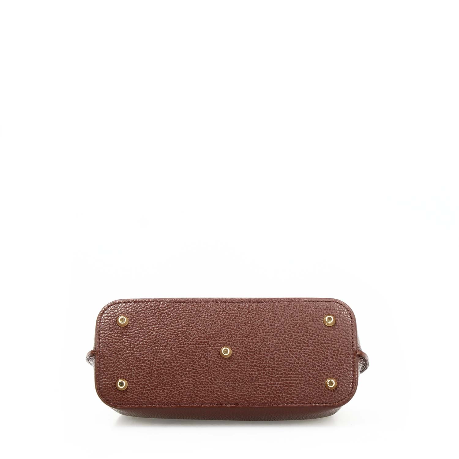 Borsa a mano e tracolla Ninfea da donna in pelle marrone scuro - Image 4