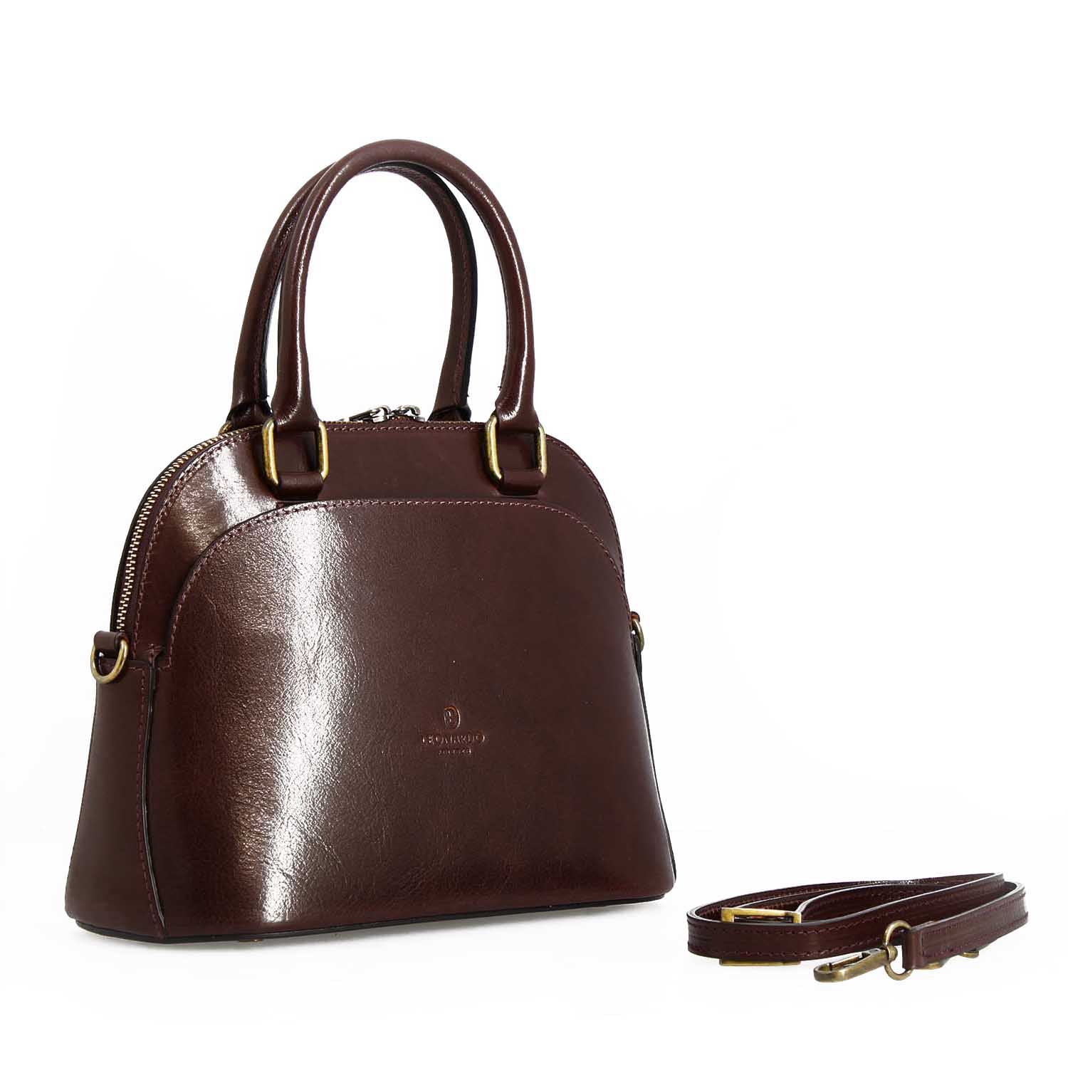 Borsa a mano Zaira da donna in pelle marrone scuro - Image 3