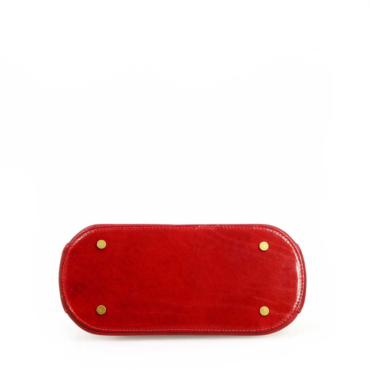 Borsa a mano Zaira da donna in pelle rossa semi lucida - Image 3