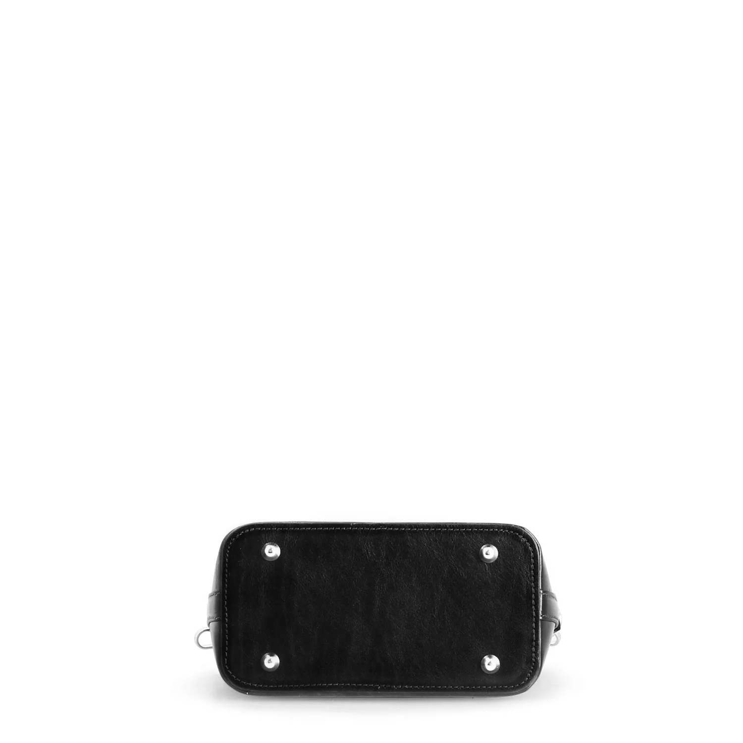 Borsa a spalla Atena da donna in pelle nera - Image 4