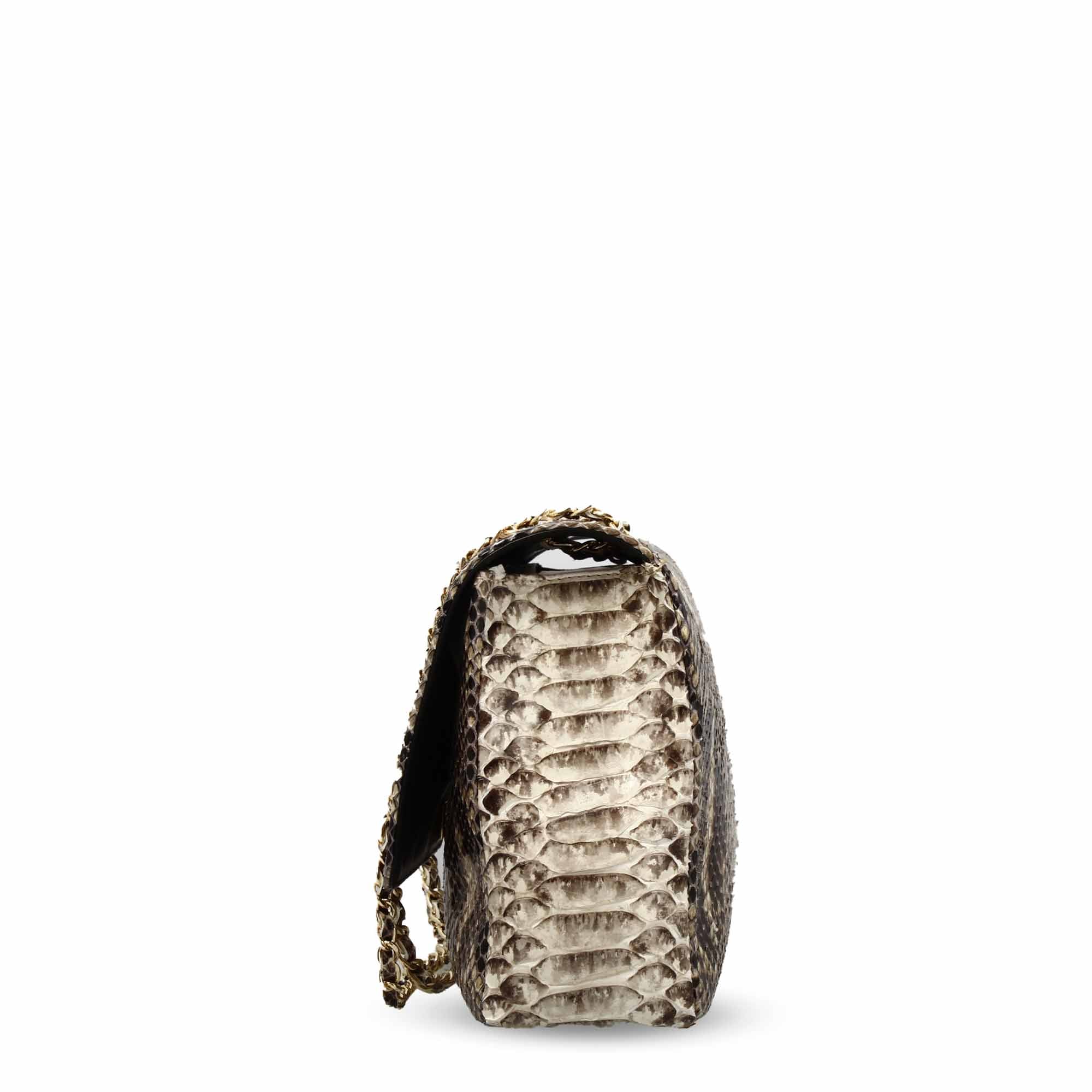 Borsa a spalla da donna in pelle pregiata marrone - Image 4