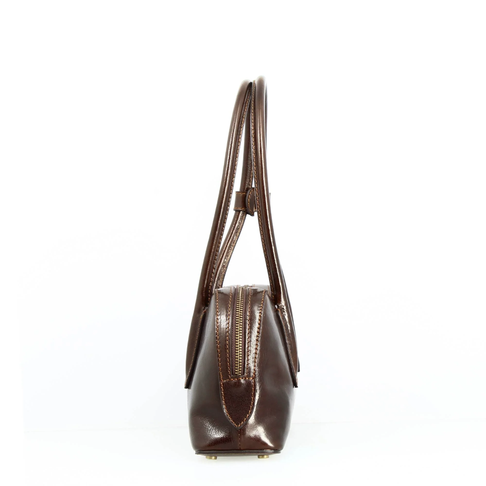 Borsa a spalla Diana da donna in pelle marrone Scuro - Image 2