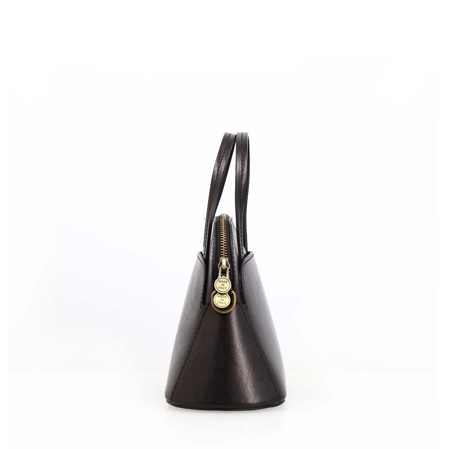 Borsa a tracolla Livia da donna in pelle nera semi lucida - Image 2