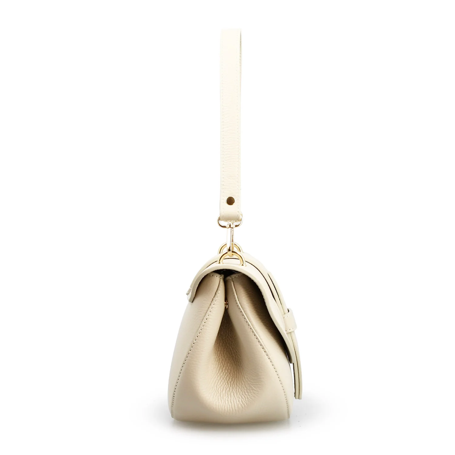 Borsa a spalla Ofelia da donna in pelle bianca - Image 2