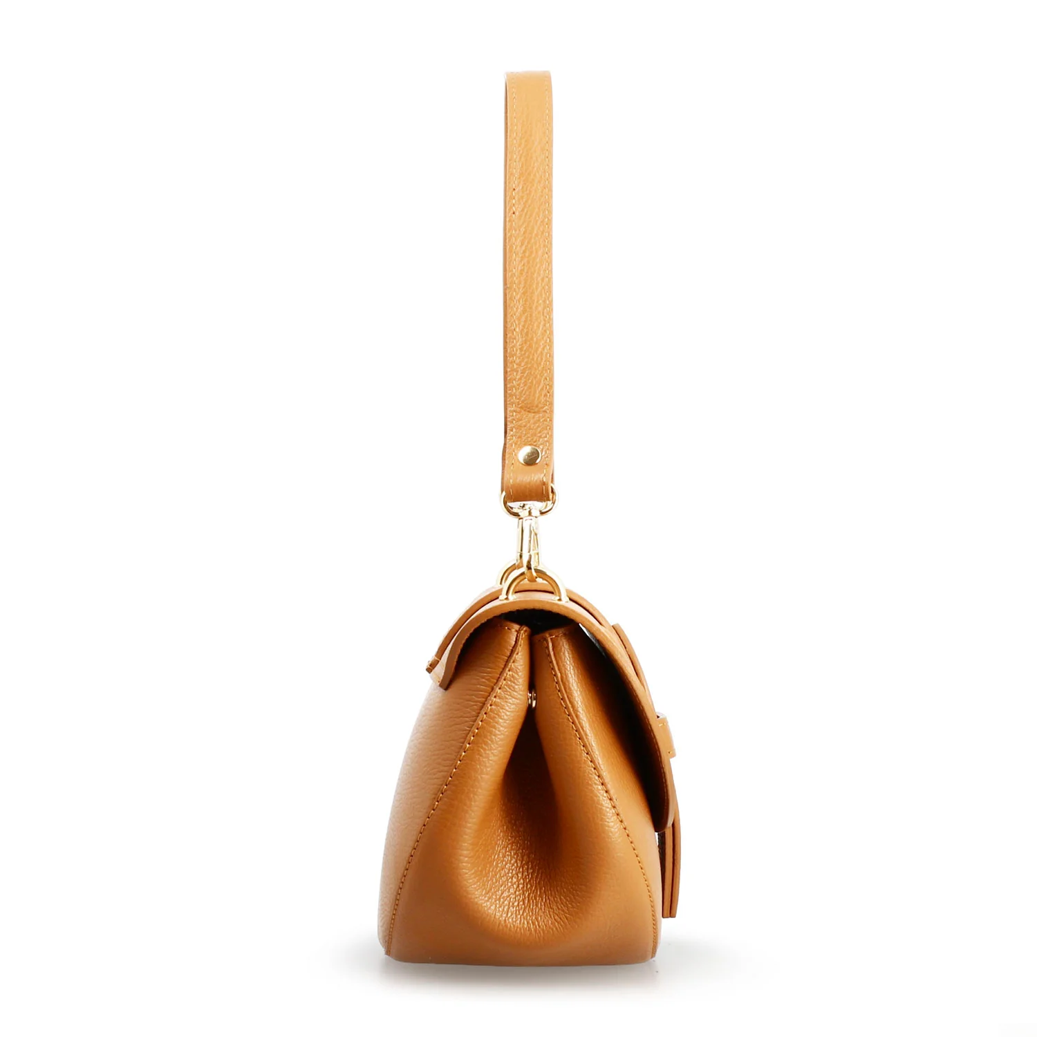 Borsa a spalla Ofelia da donna in pelle marrone chiaro - Image 2