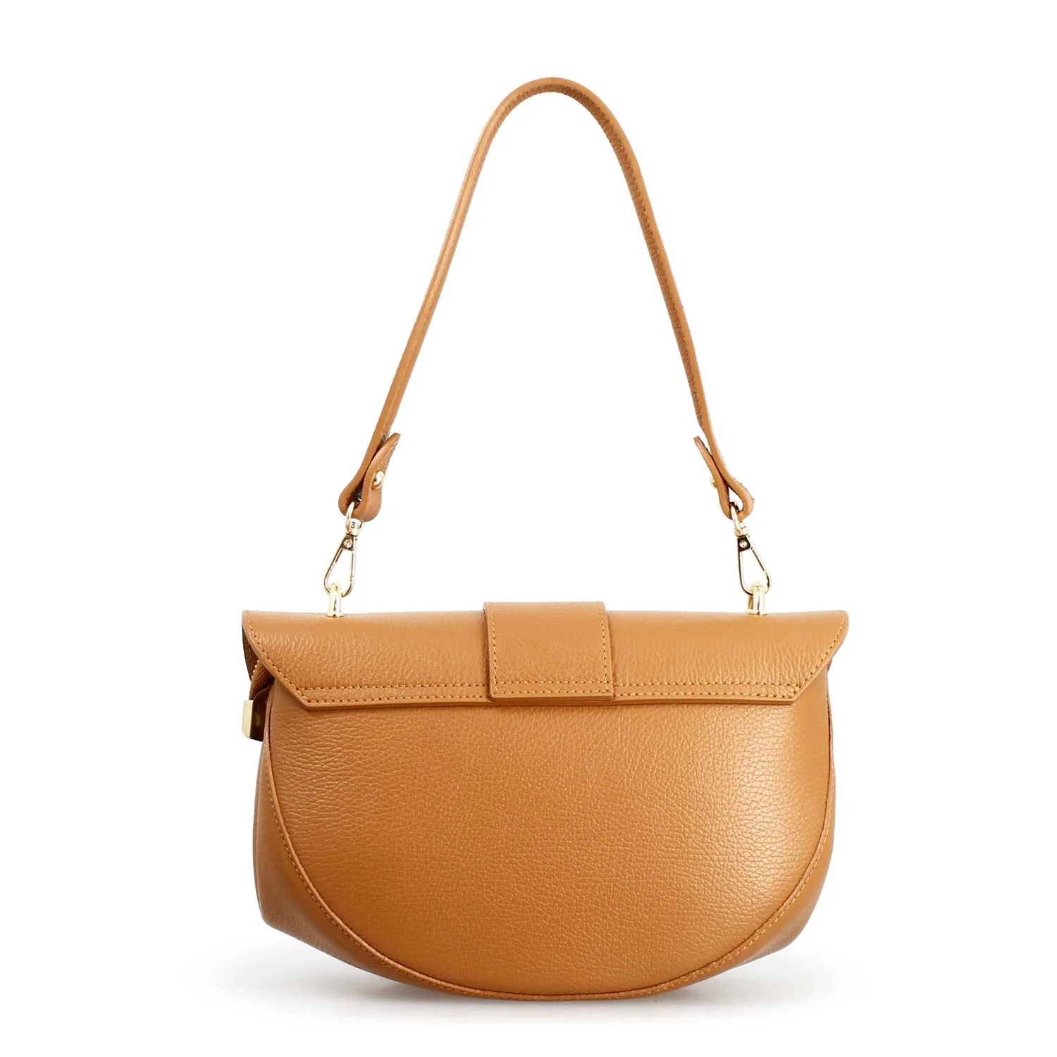 Borsa a spalla Ofelia da donna in pelle marrone chiaro - Image 3