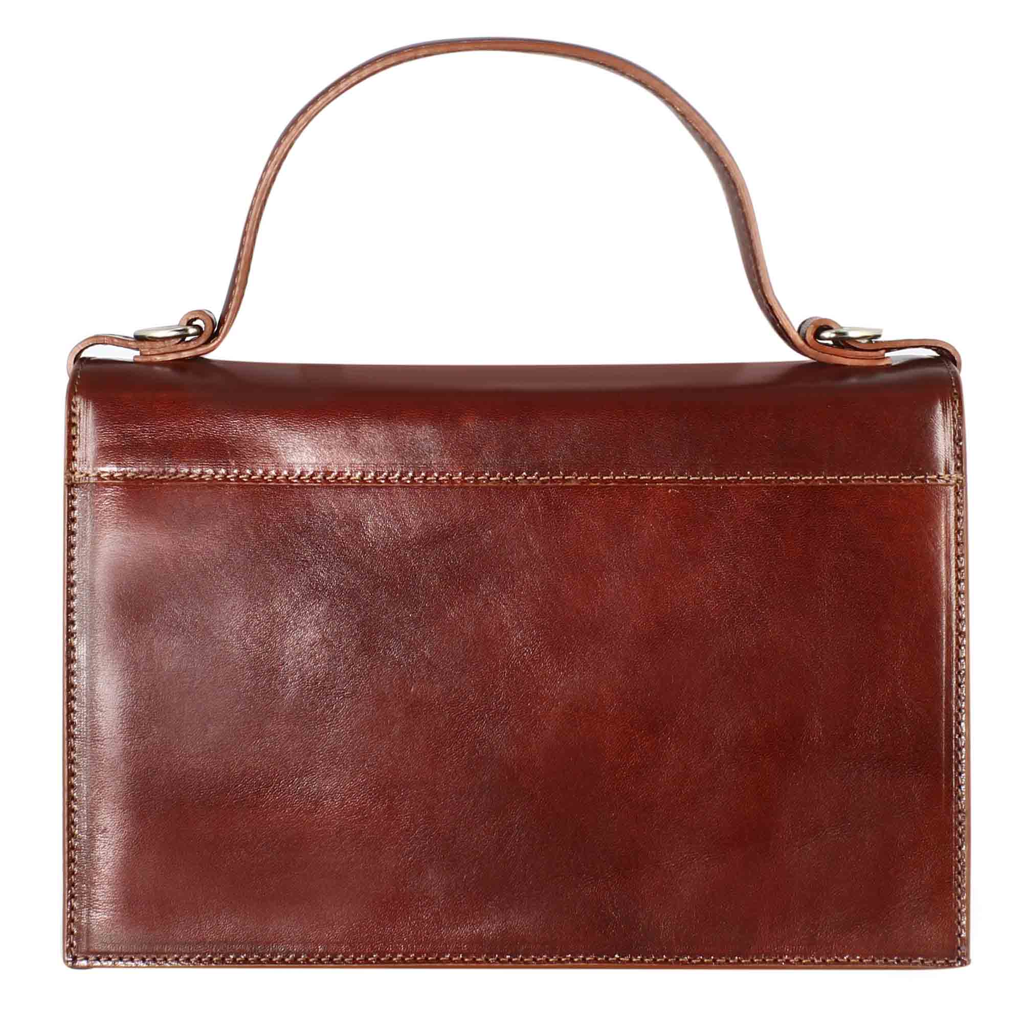 Borsa Contessina da donna classica in pelle liscia colore marrone - Image 3