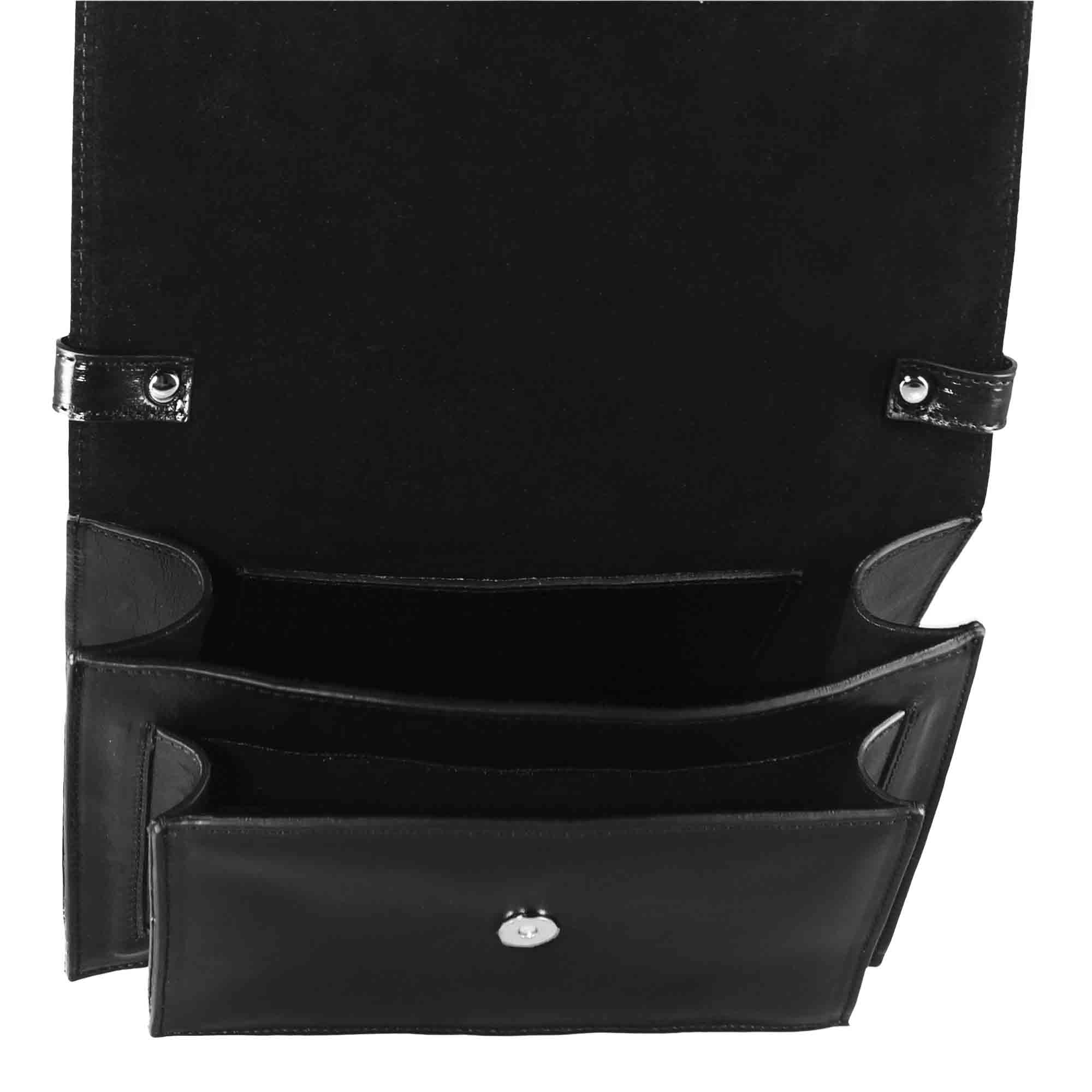 Borsa Contessina da donna classica in pelle liscia colore nero - Image 4