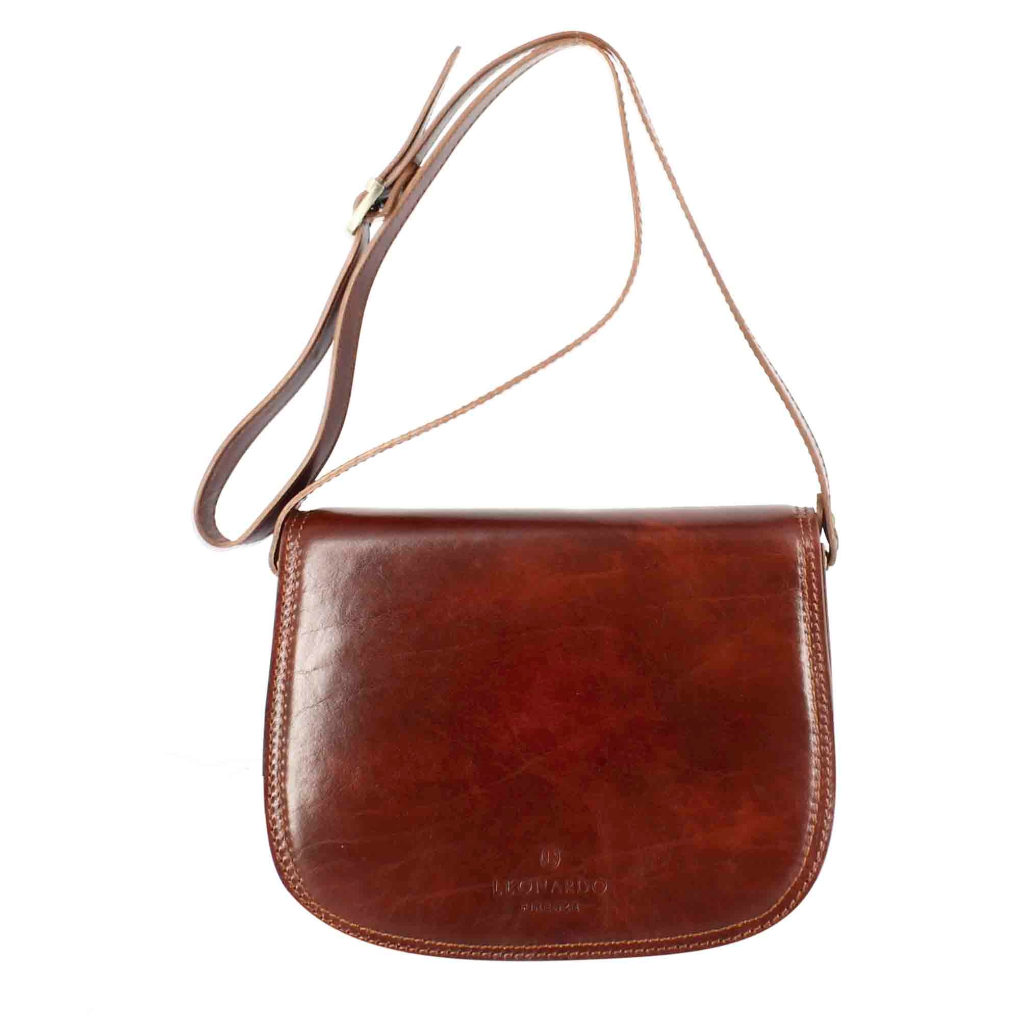 Borsa Essential da donna in pelle liscia colore marrone scuro - Image 4