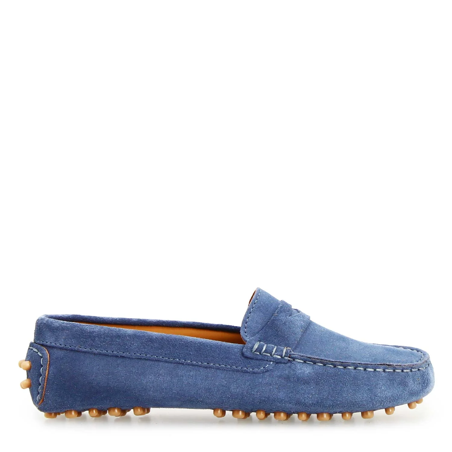 Car shoe Garda da donna in camoscio celeste - Image 3