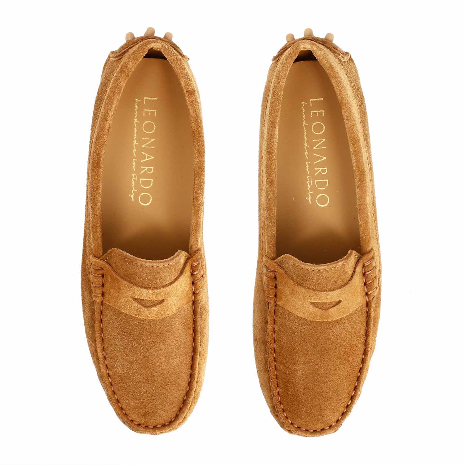 Car shoe Garda da donna in camoscio marrone chiaro - Image 2
