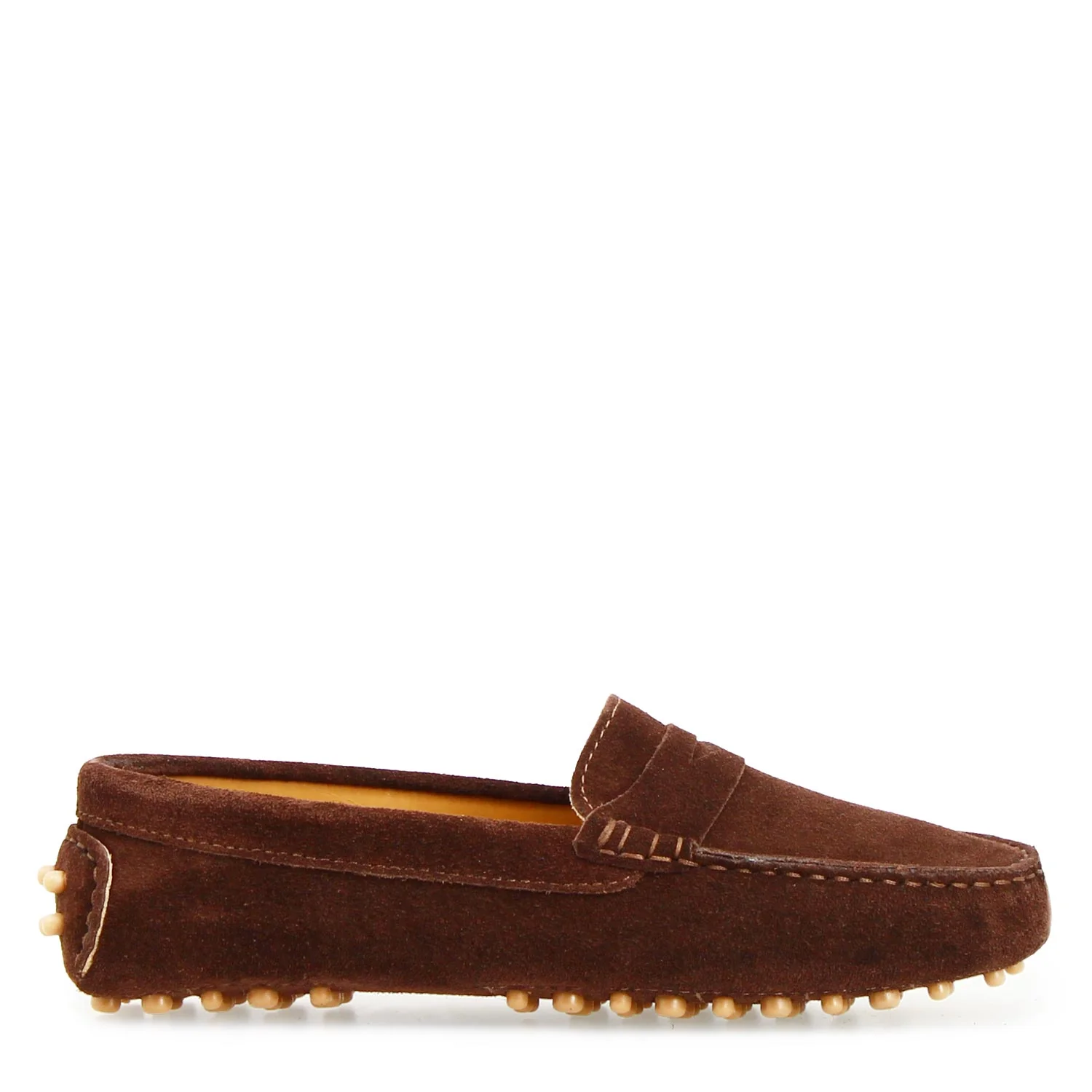 Car shoe Garda da donna in camoscio marrone scuro - Image 3