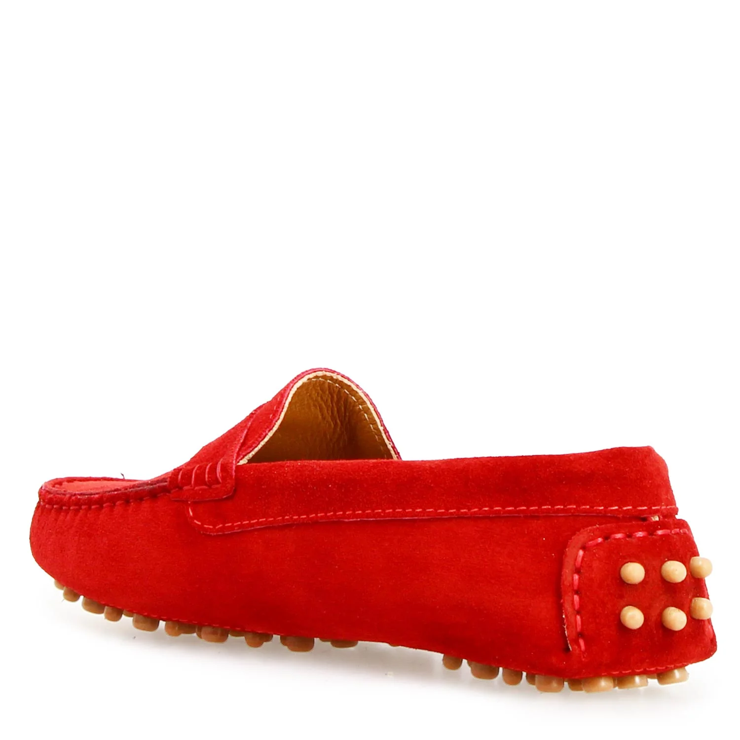Car shoe Garda da donna in camoscio rosso - Image 4