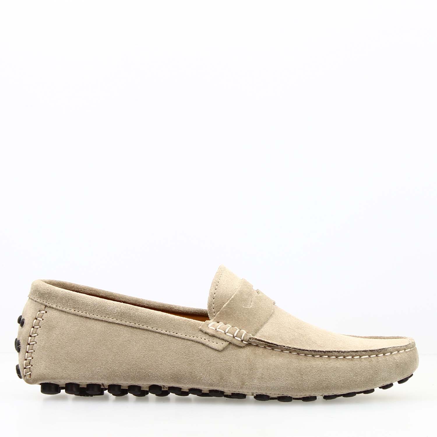 Car shoe Garda da uomo in camoscio beige - Image 3