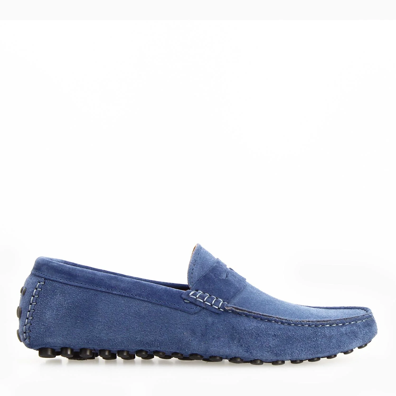 Car shoe Garda da uomo in camoscio celeste - Image 3