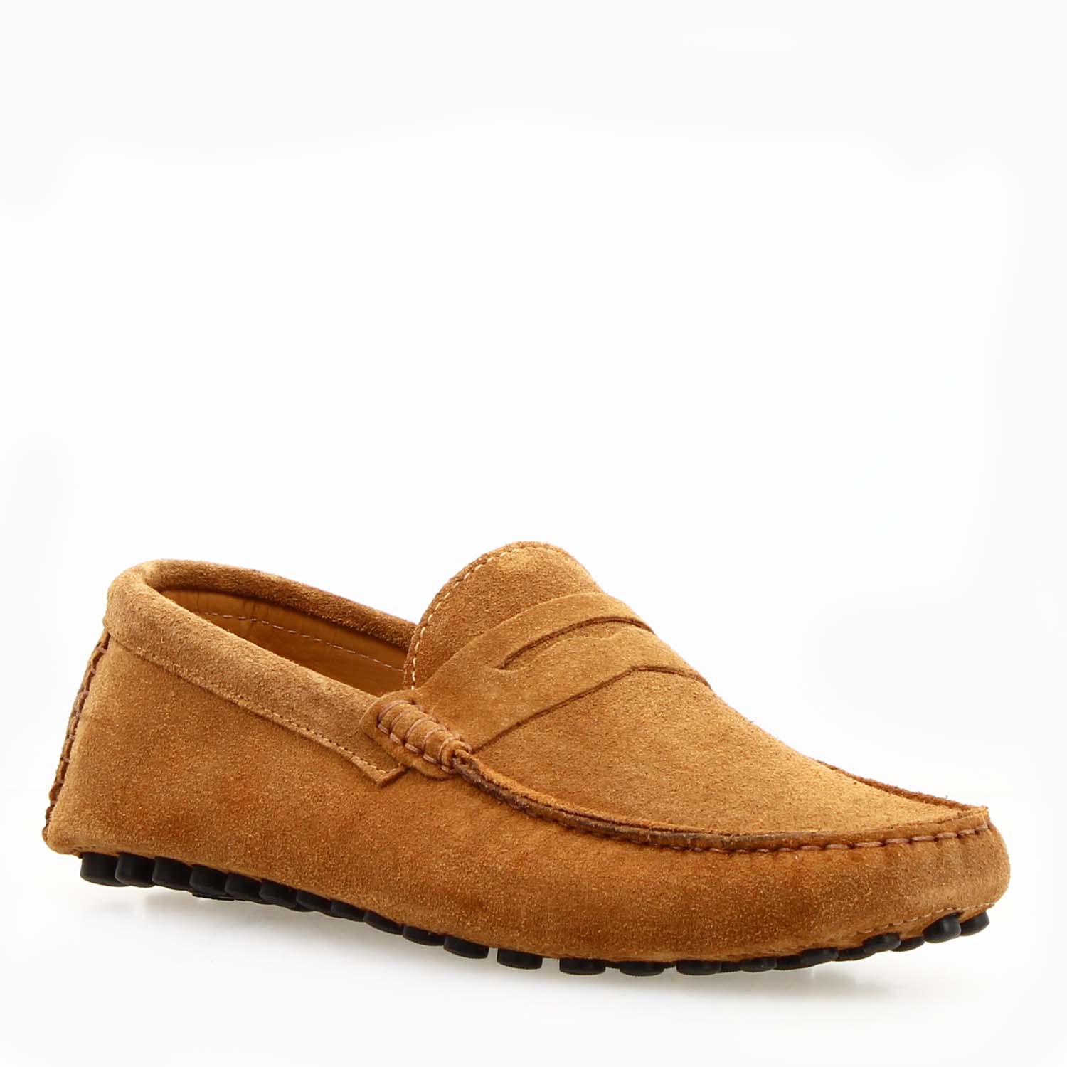 Car shoe Garda da uomo in pelle scamosciata marrone chiaro