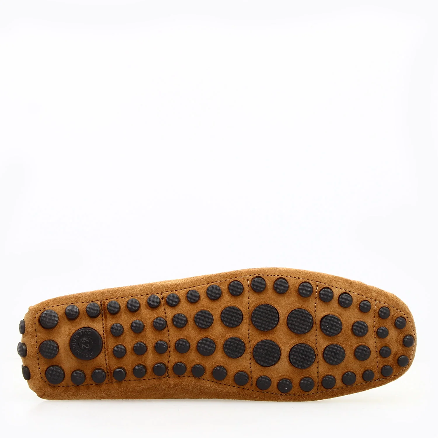 Car shoe Garda da uomo in pelle scamosciata marrone chiaro - Image 5
