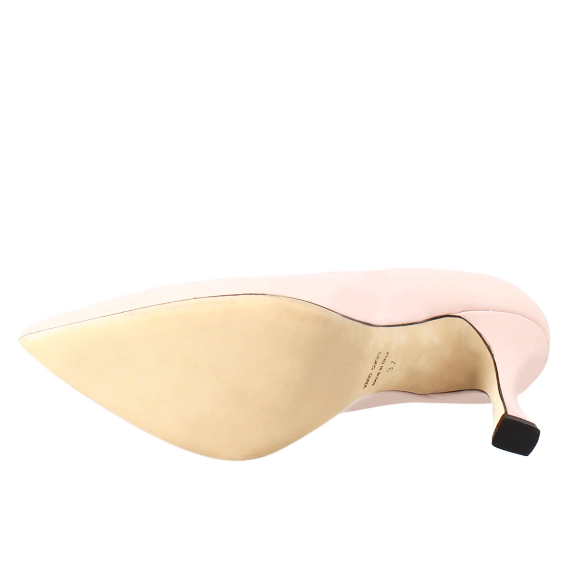 Décolleté da donna in pelle verniciata colore rosa a punta - Image 6