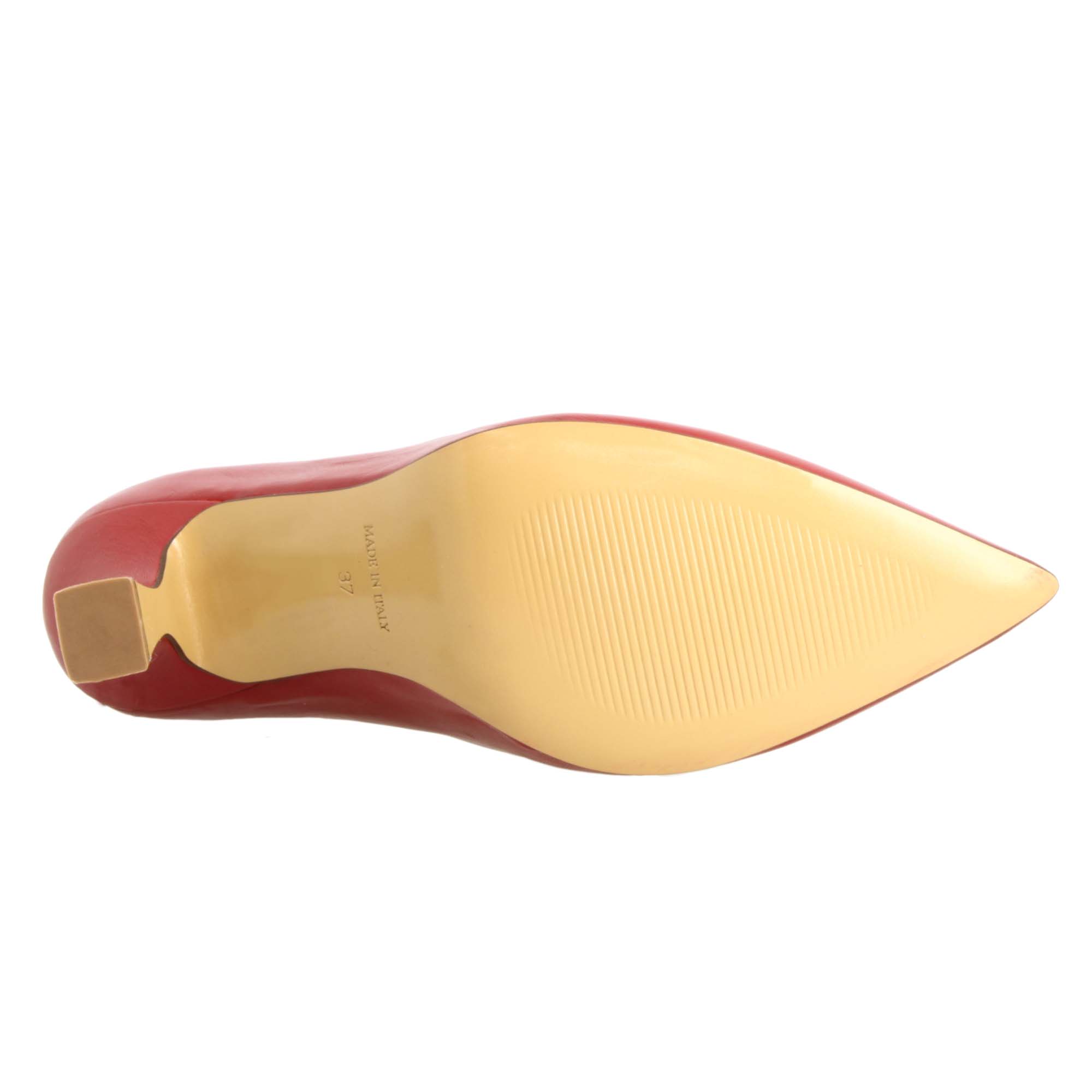 Décolleté rosso da donna in pelle e tacco alto 12cm - Image 4
