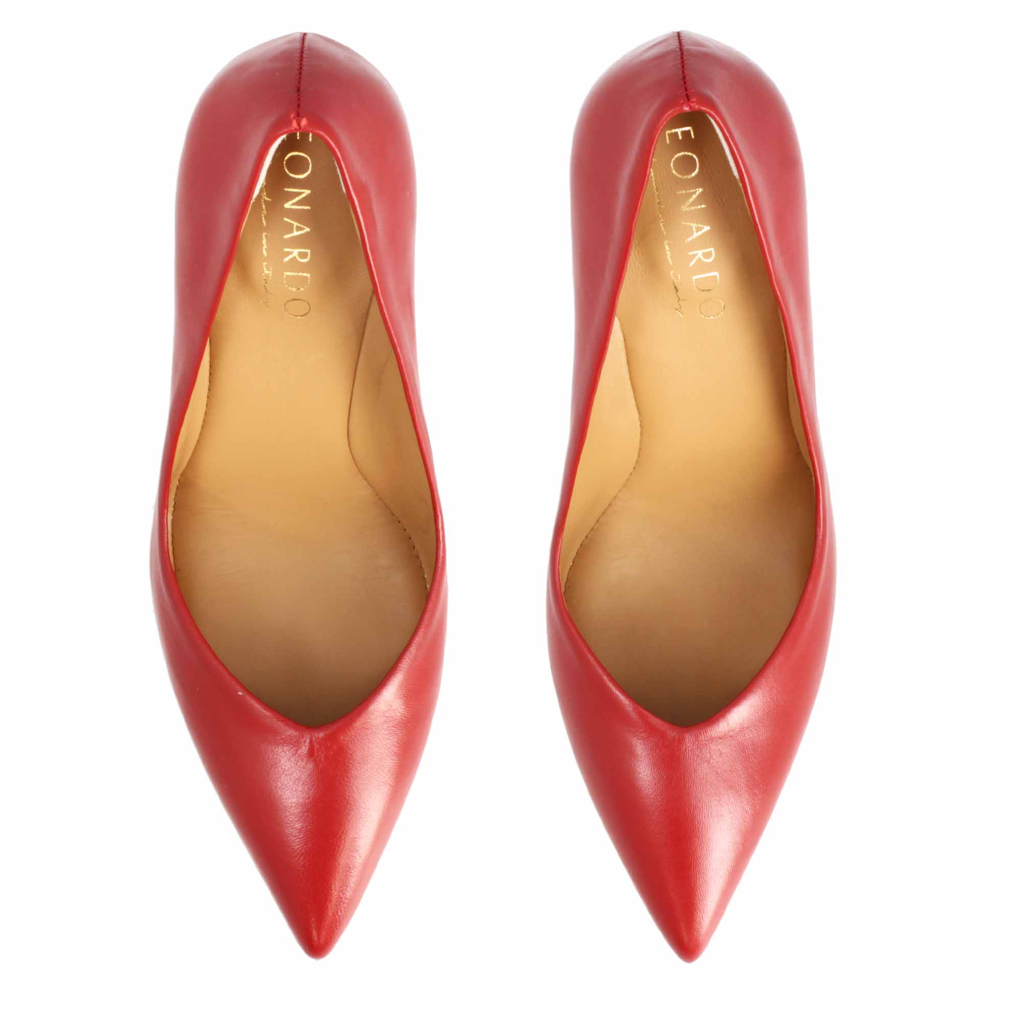 Décolleté rosso da donna in pelle e tacco alto 12cm - Image 5