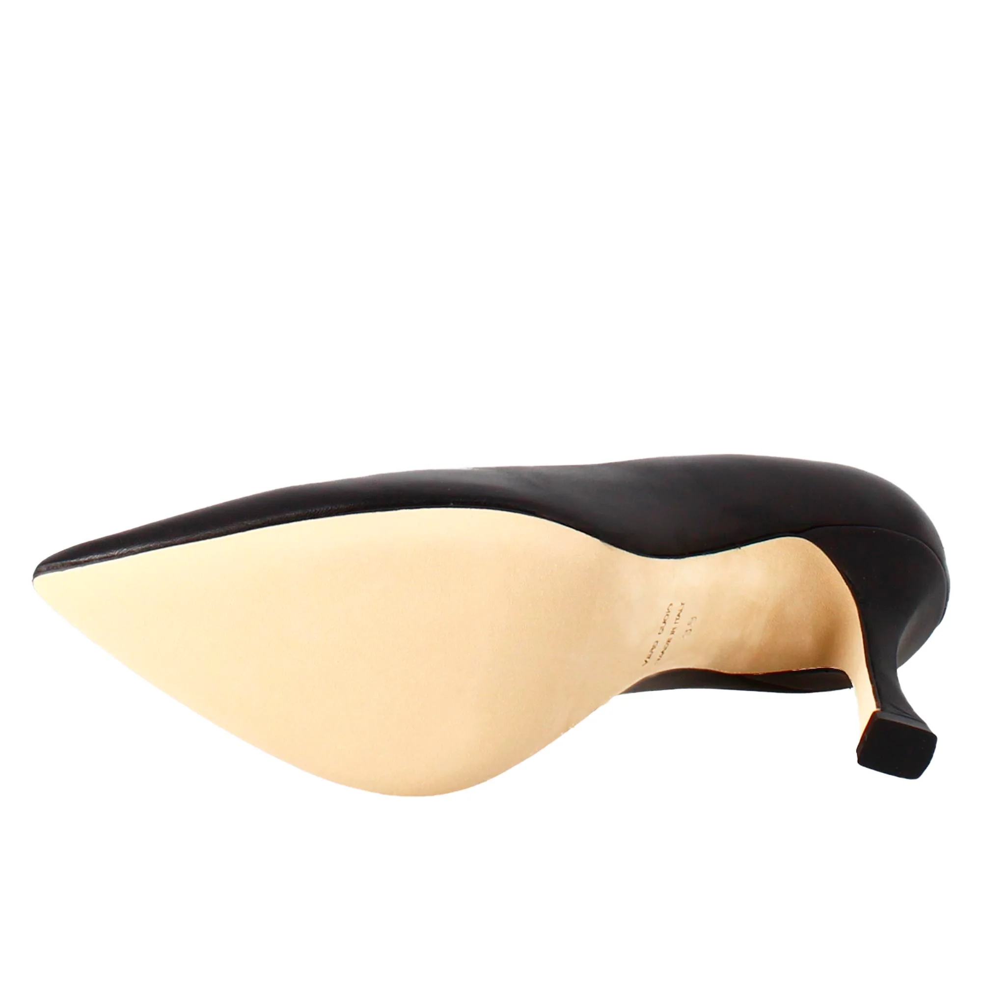 Décolleté da donna in pelle colore nero a punta - Image 6