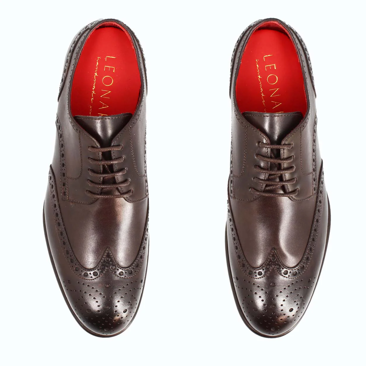 Derby brogue marrone scuro da uomo Ottaviano - Image 2