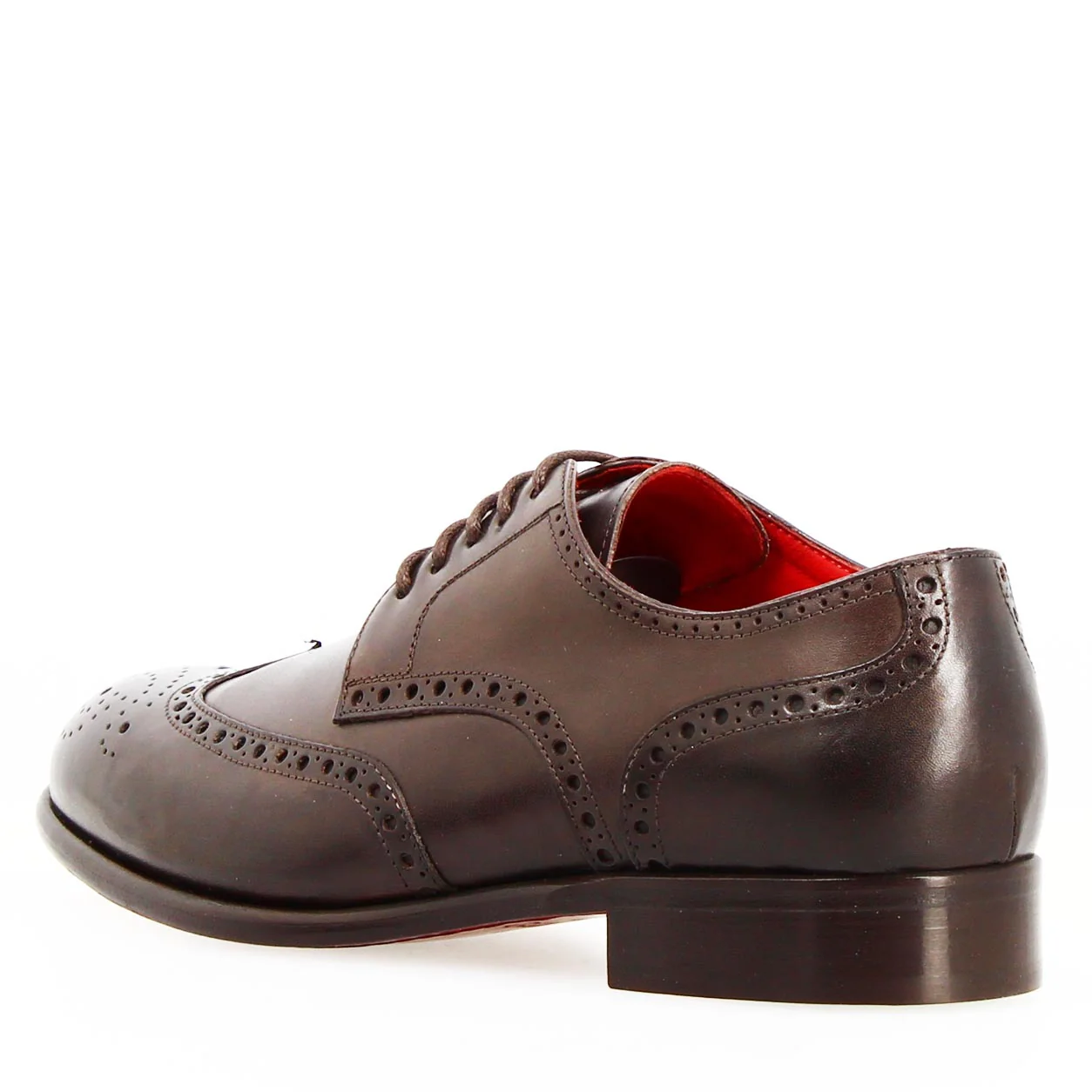 Derby brogue marrone scuro da uomo Ottaviano - Image 4
