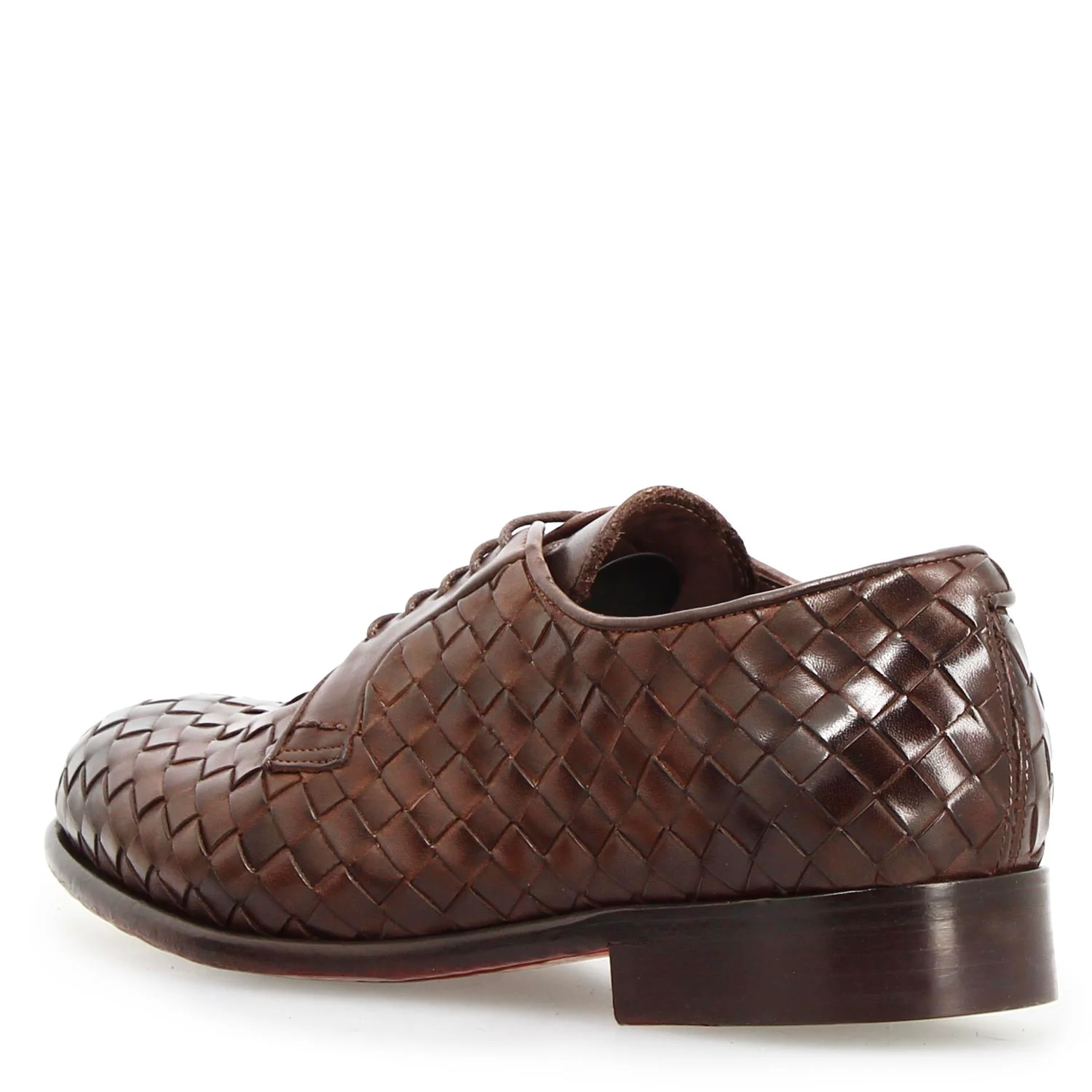 Derby Cipriano da uomo in pelle marrone scuro - Image 5