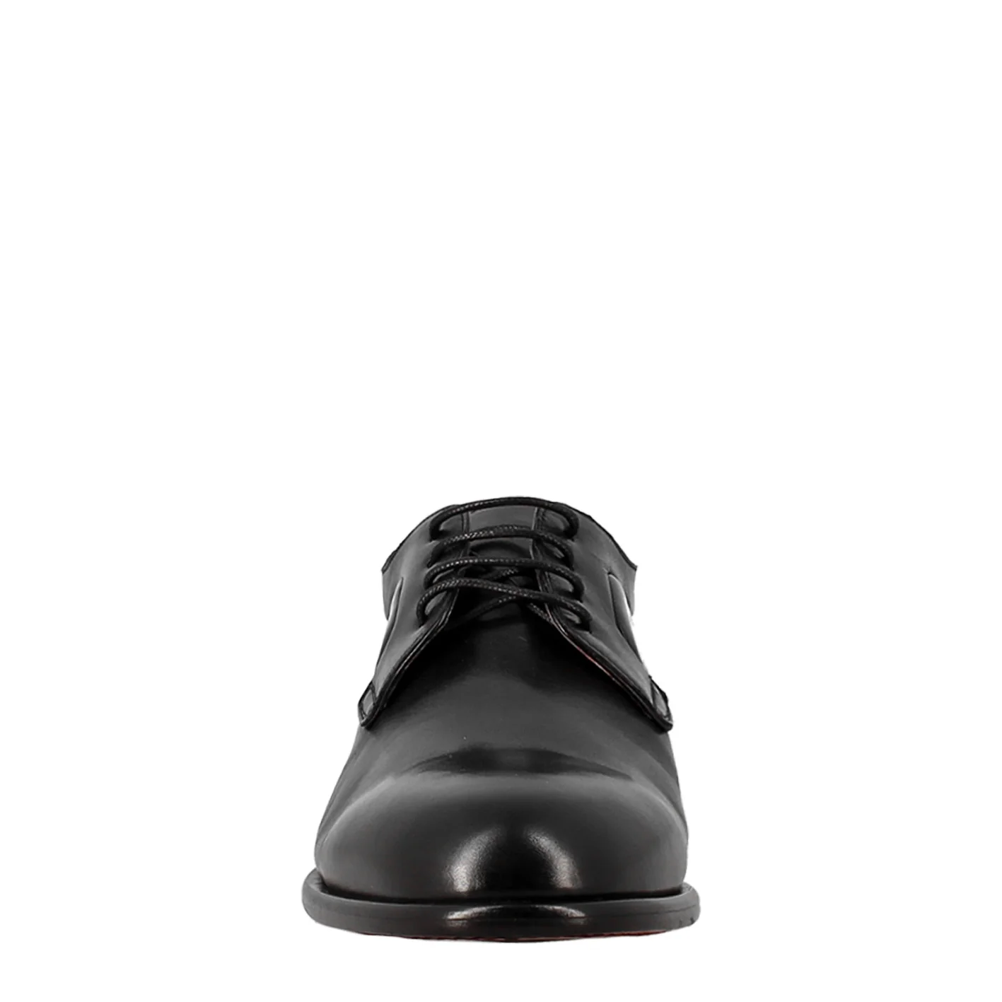 Derby nero elegante da uomo in pelle liscia - Image 3