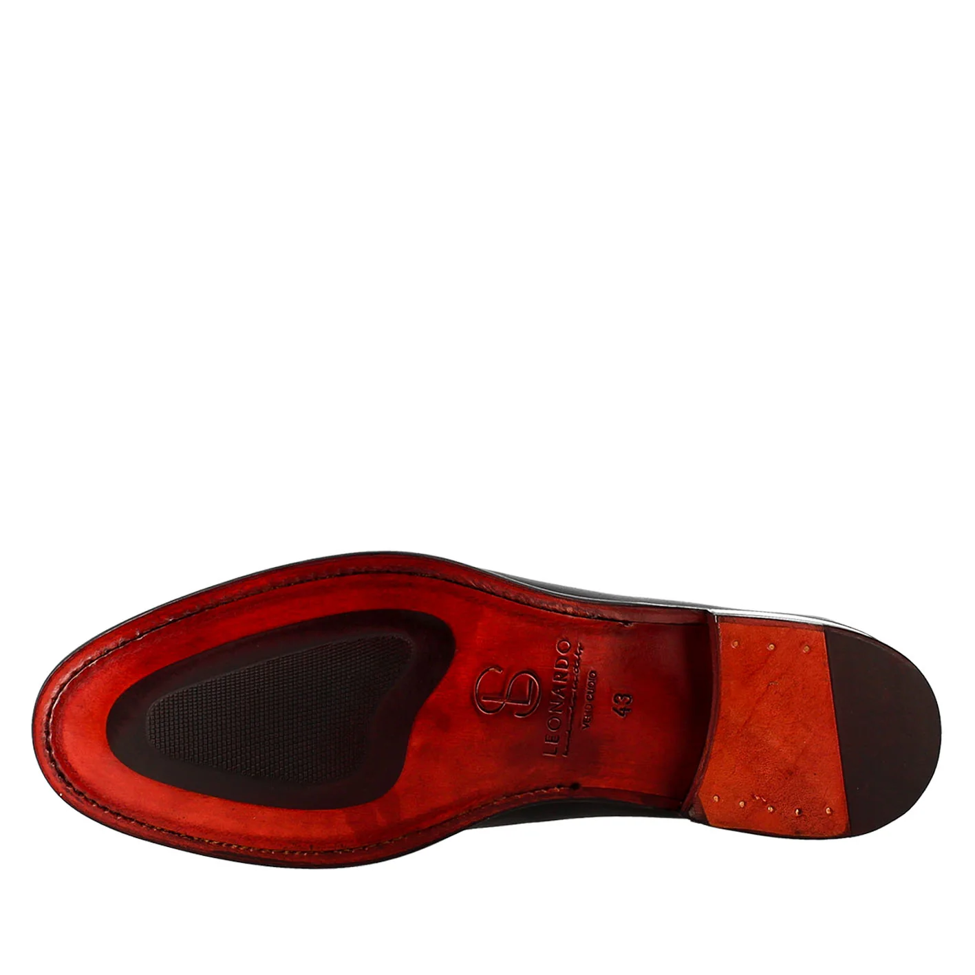 Derby nero elegante da uomo in pelle liscia - Image 6