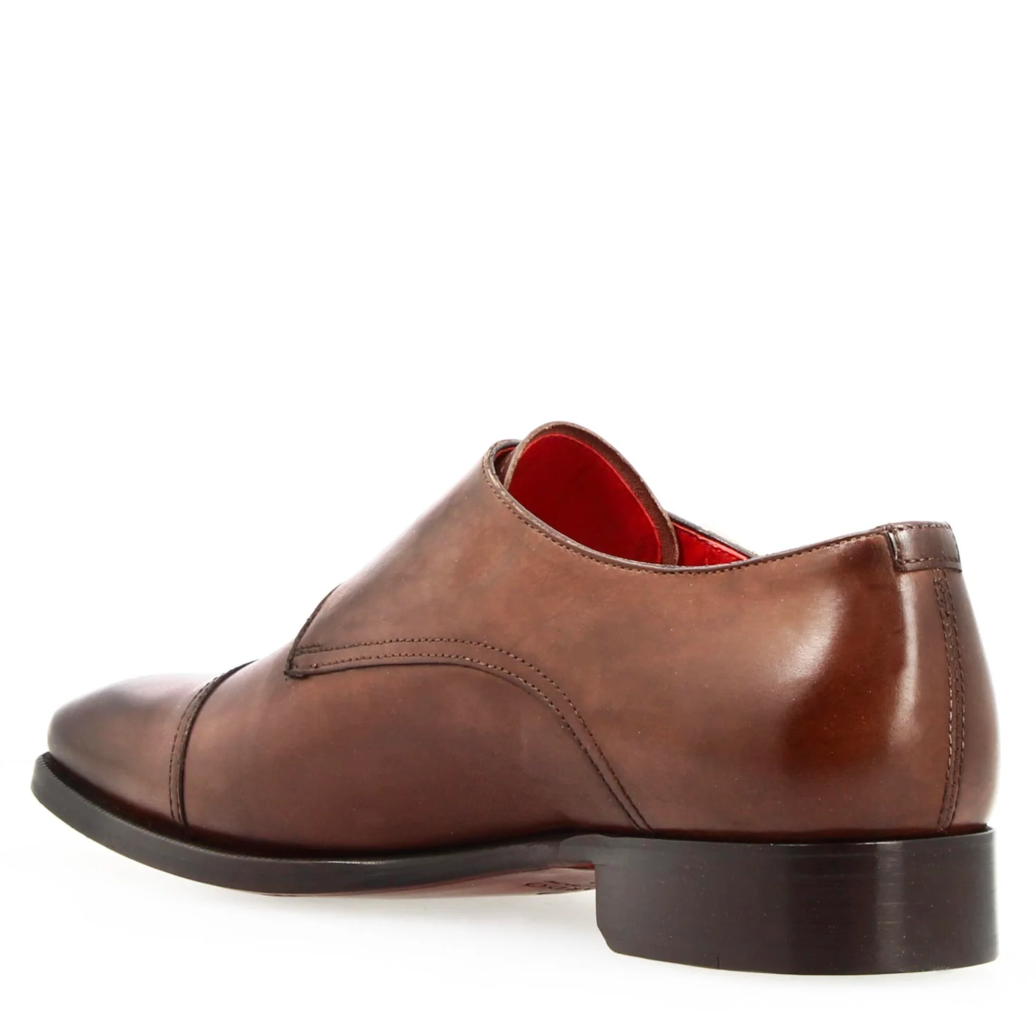 Doppia fibbia Achille da uomo in pelle marrone - Image 6