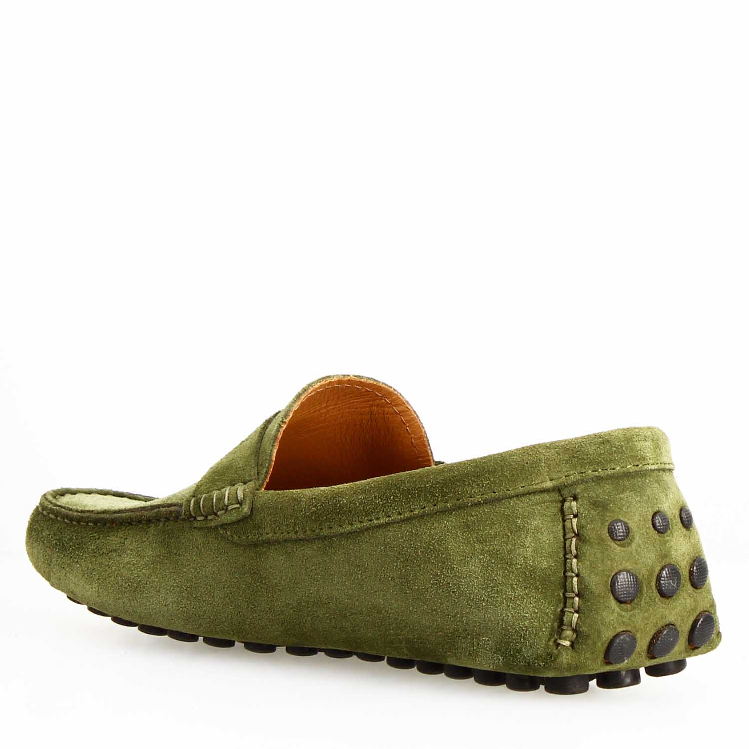 Car shoe Garda da uomo in camoscio verde - Image 2