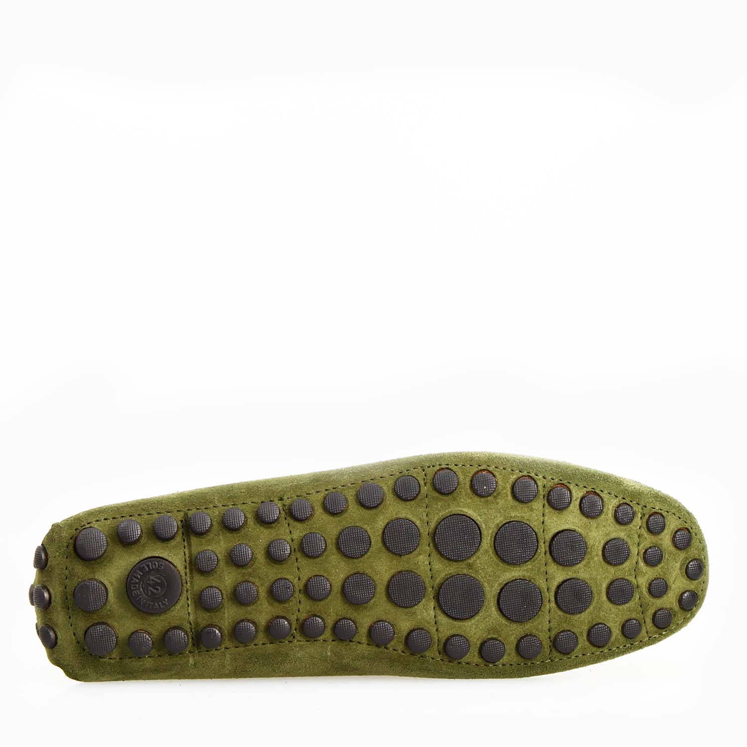 Car shoe Garda da uomo in camoscio verde - Image 5