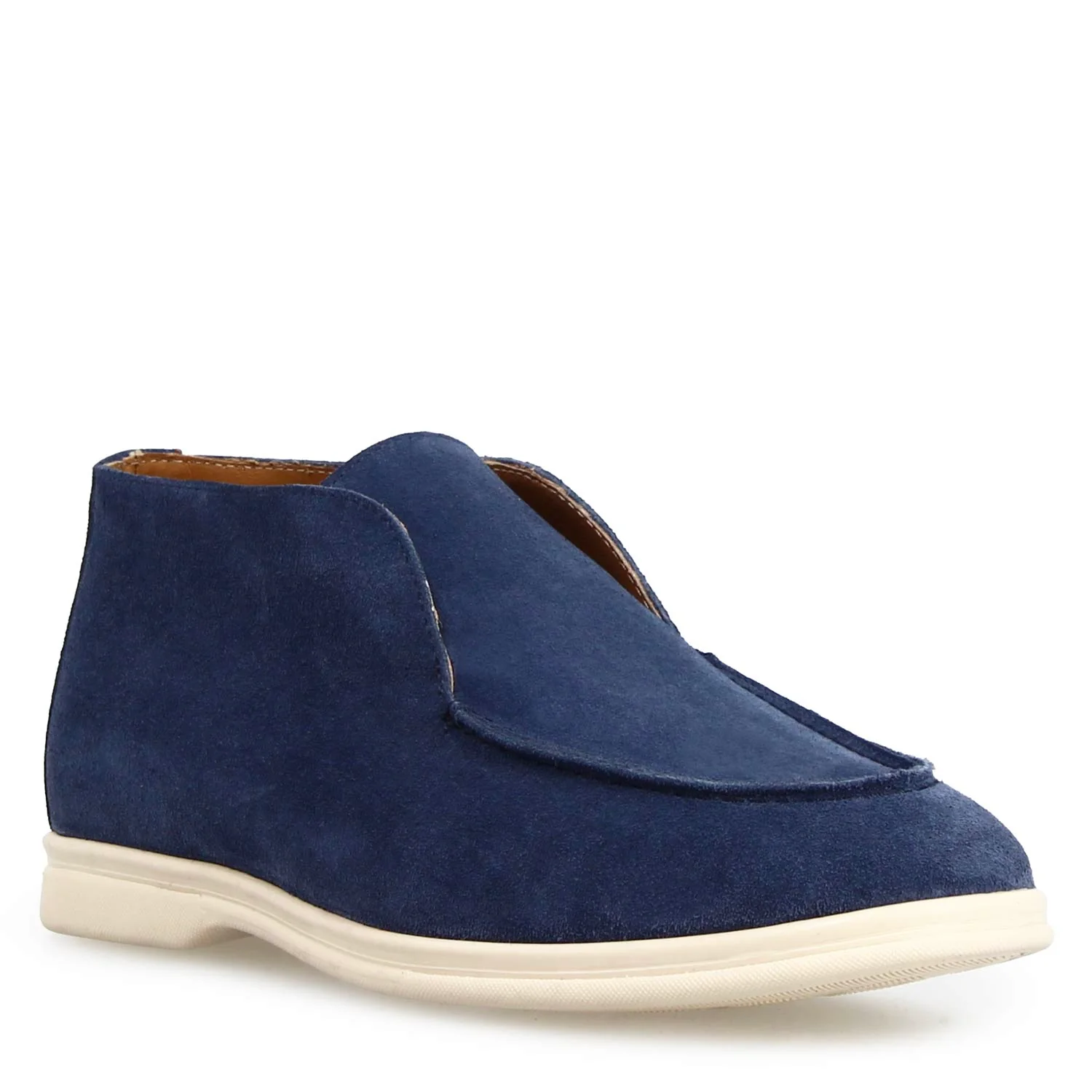 Mocassino alto Elite da uomo in camoscio blu