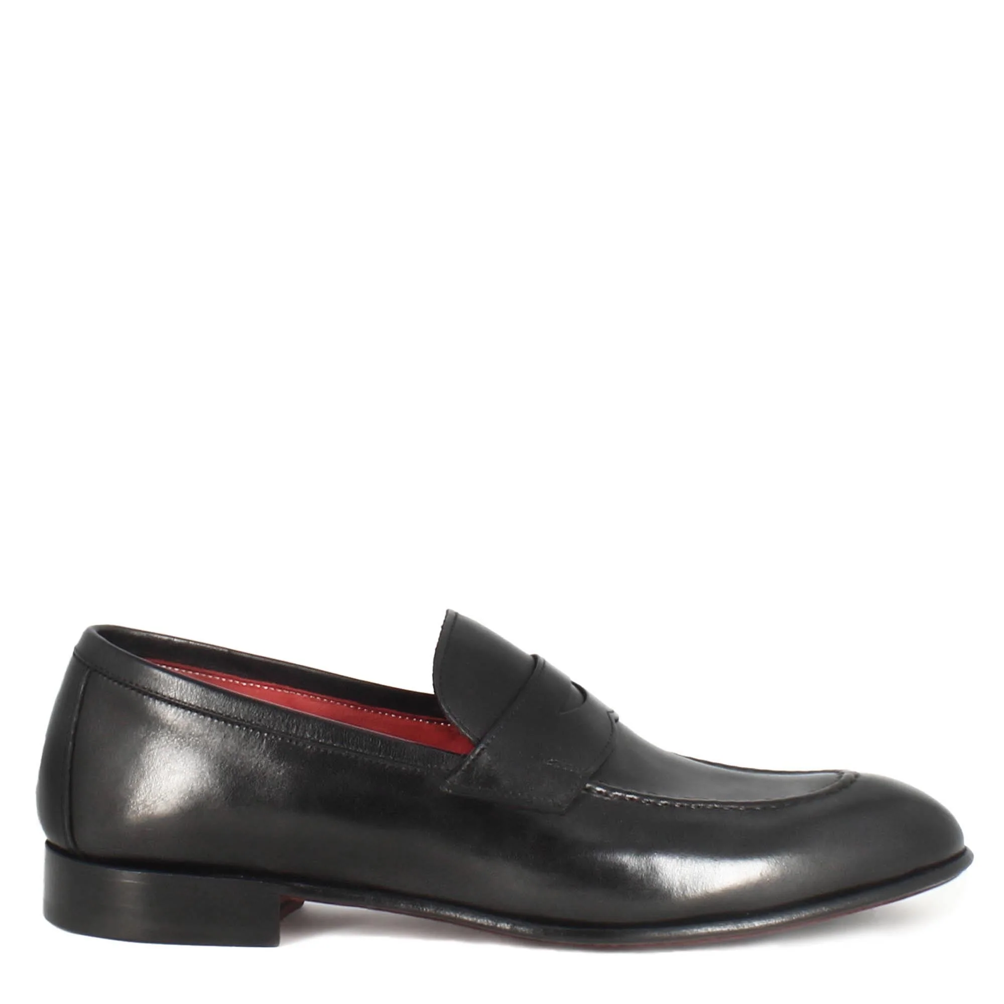 Mocassino classico da uomo in pelle colore nero - Image 3