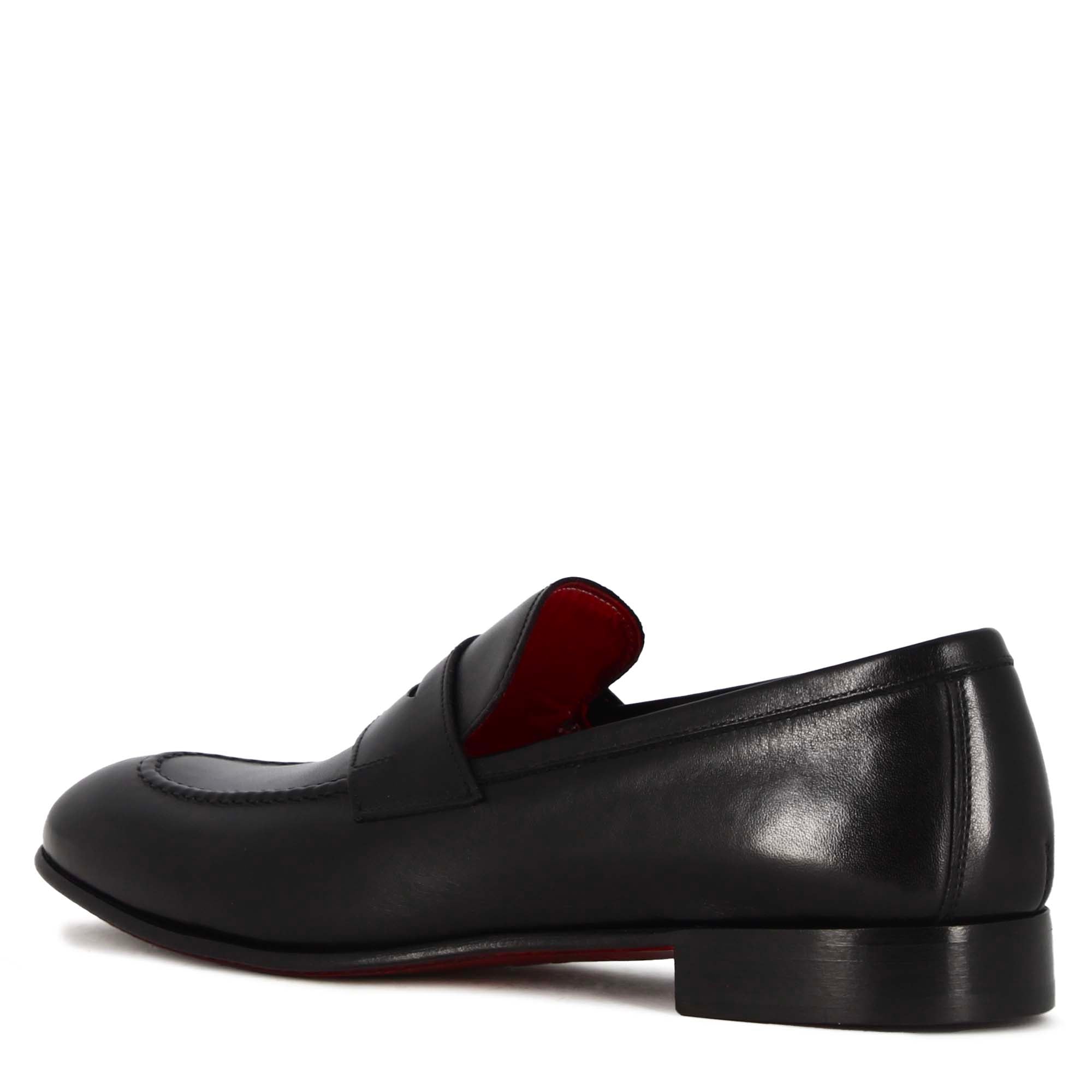 Mocassino classico da uomo in pelle colore nero - Image 5