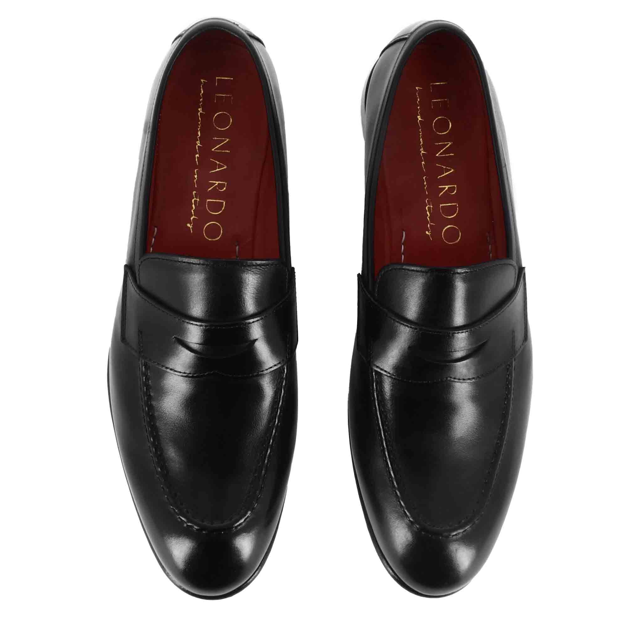 Mocassino classico da uomo in pelle colore nero - Image 7