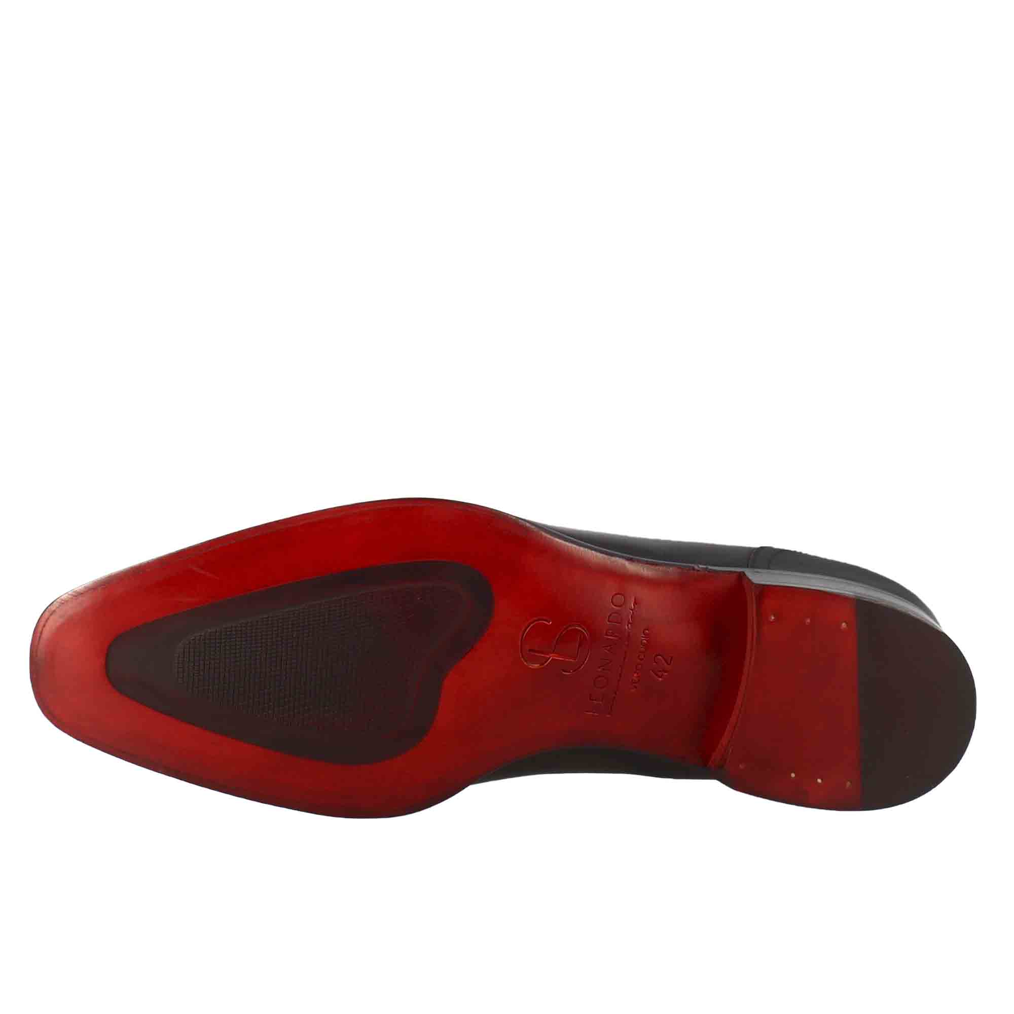 Mocassino con nappine da uomo in colore nero con punta squadrata - Image 6