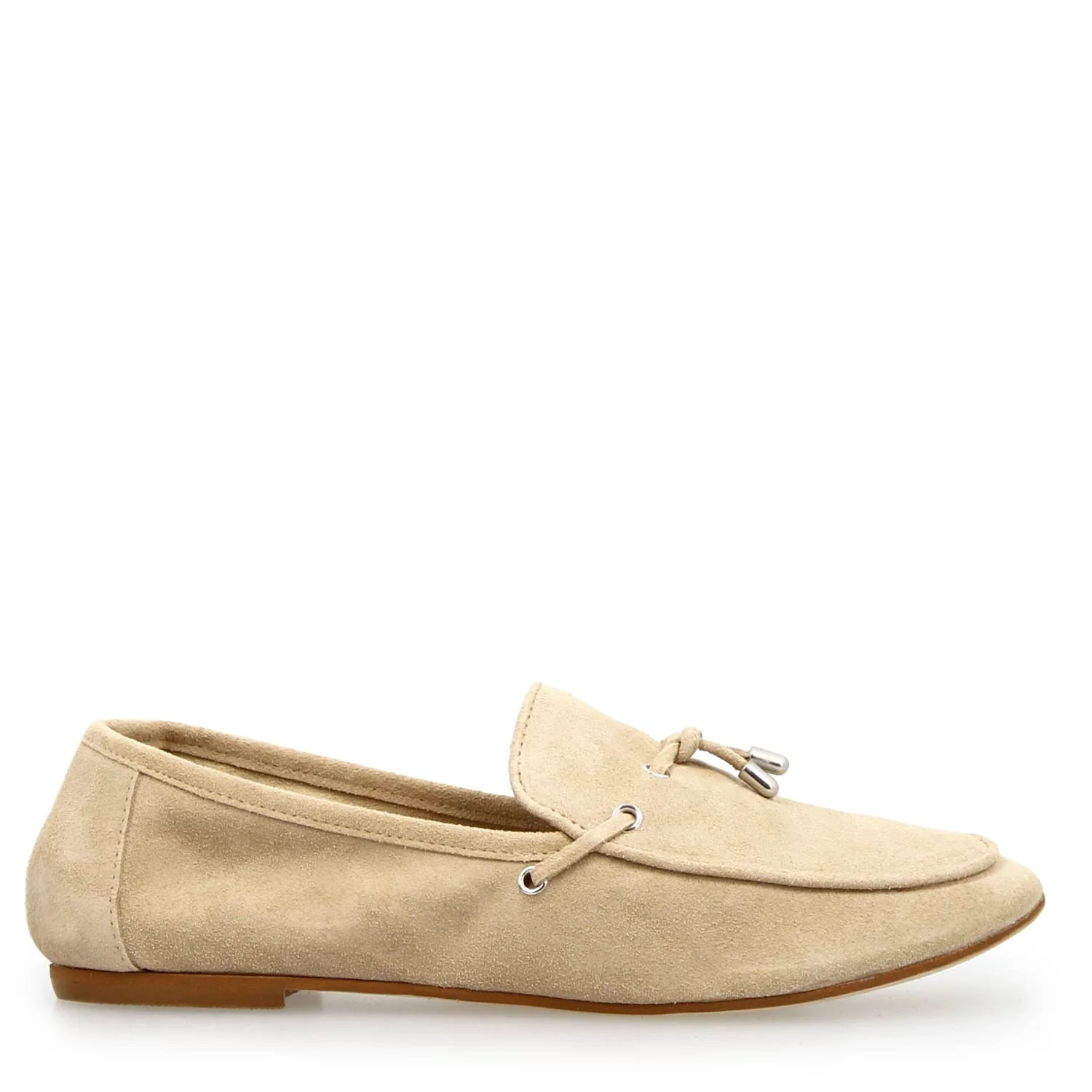 Mocassino da donna Arsilia in camoscio beige - Image 3